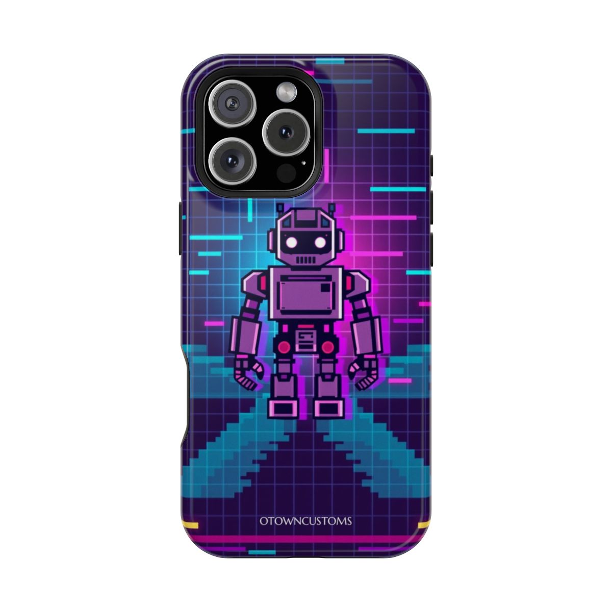 Pixel Art Robot Retro Glitch