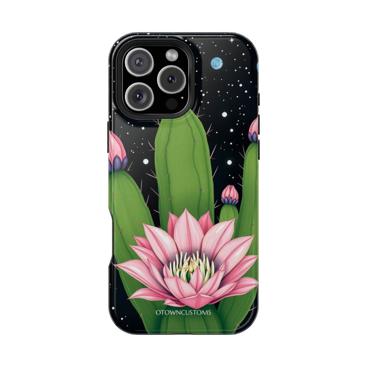 Cactus Galaxy Art Desert Night