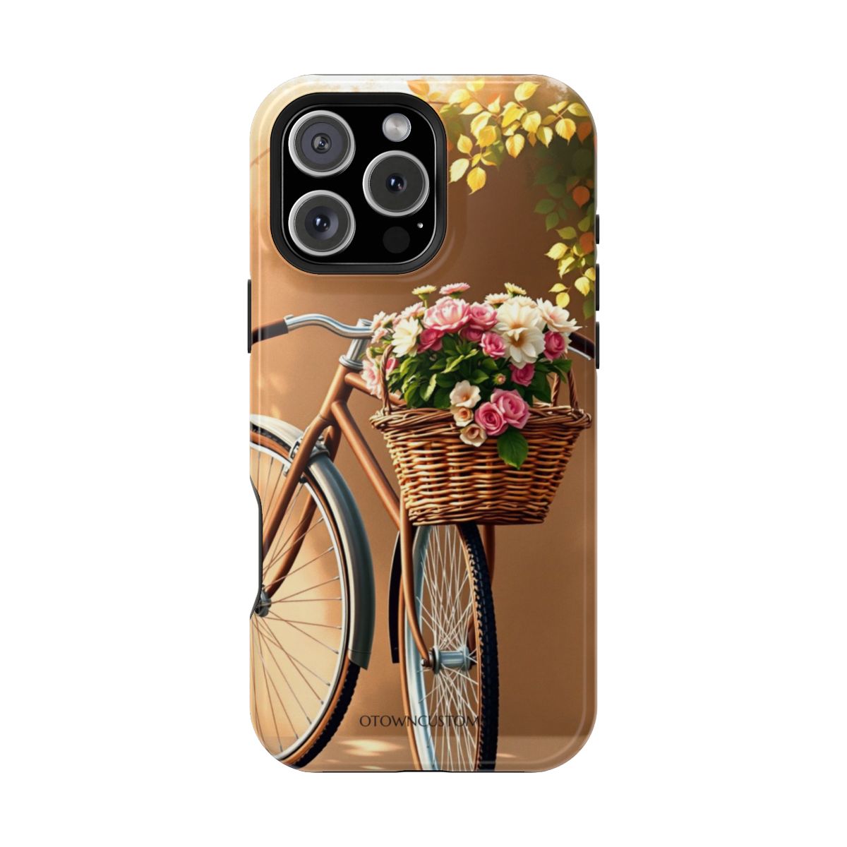 Painterly Floral Bicycle Vintage