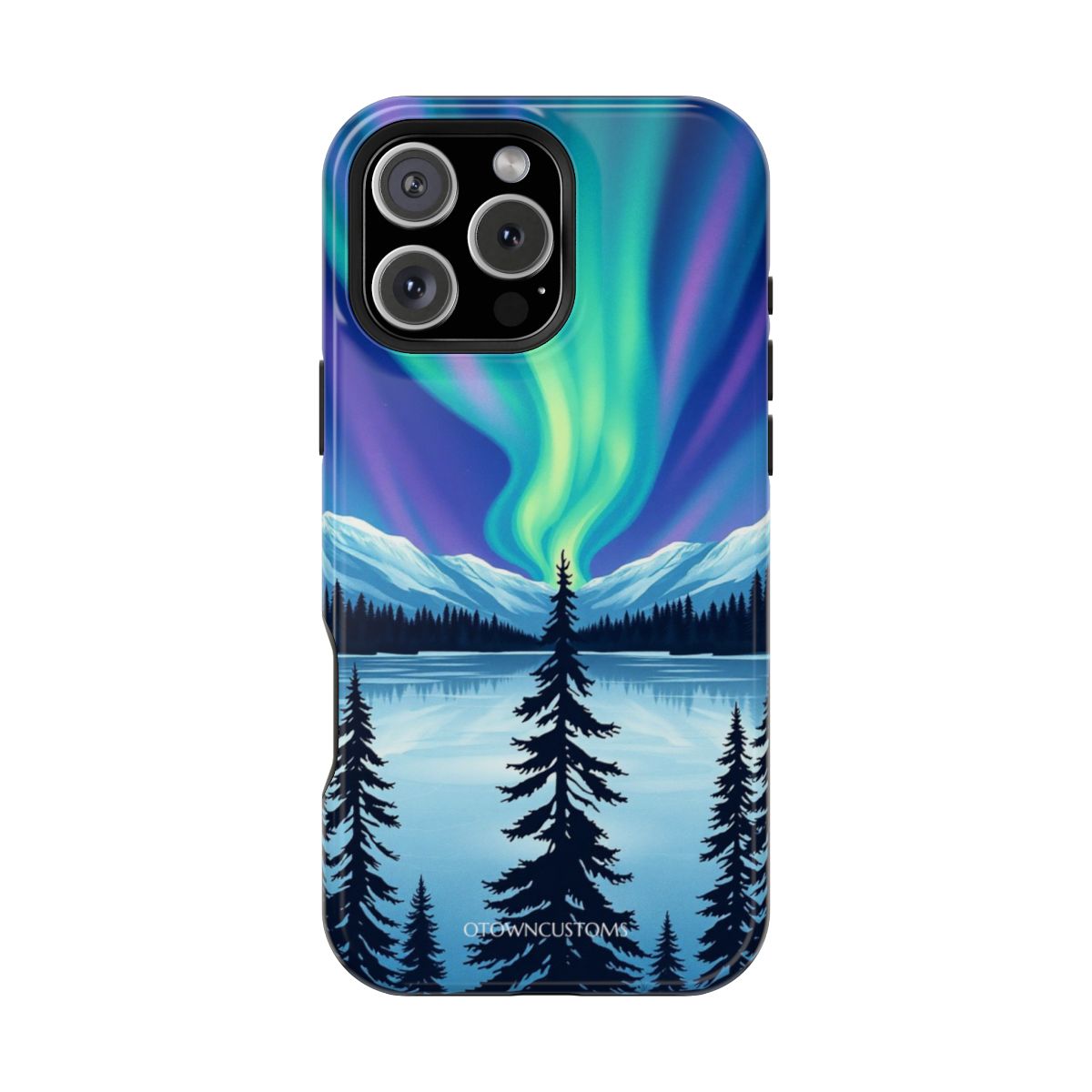 Northern Lights Aurora Illustration