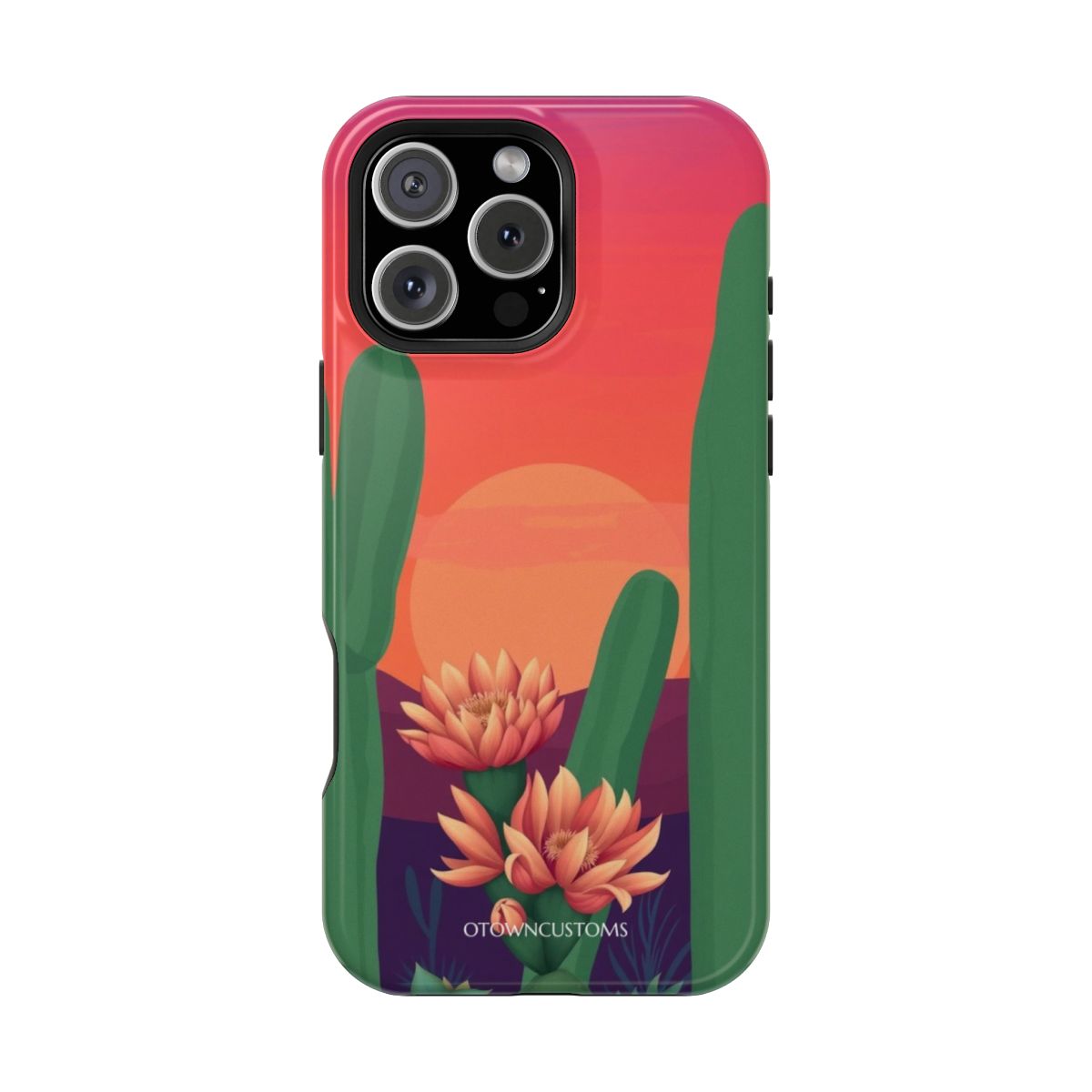 Desert Bloom Cactus Sunset