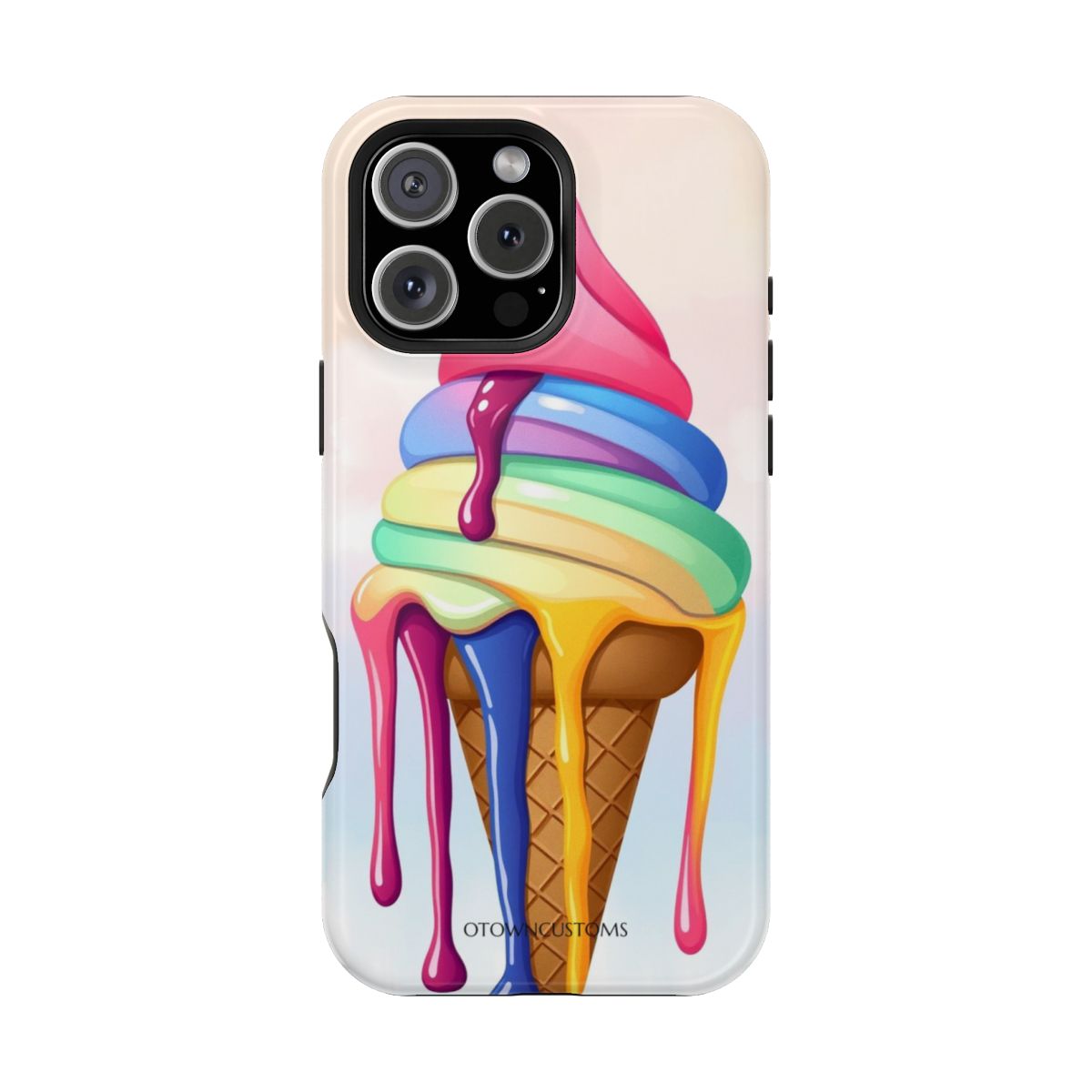 Rainbow Ice Cream Drip
