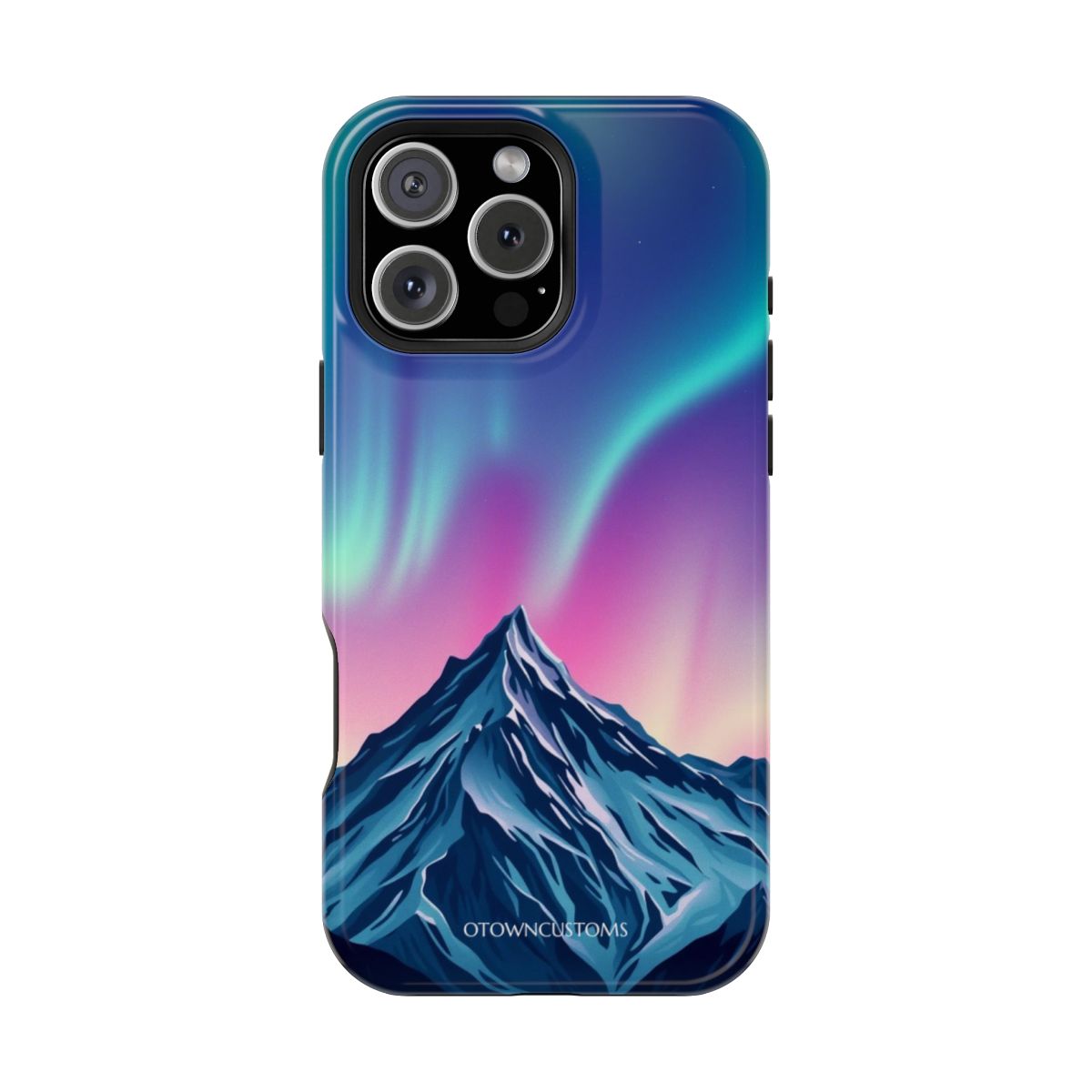 Stylized Aurora Mountains Mystic Mountain