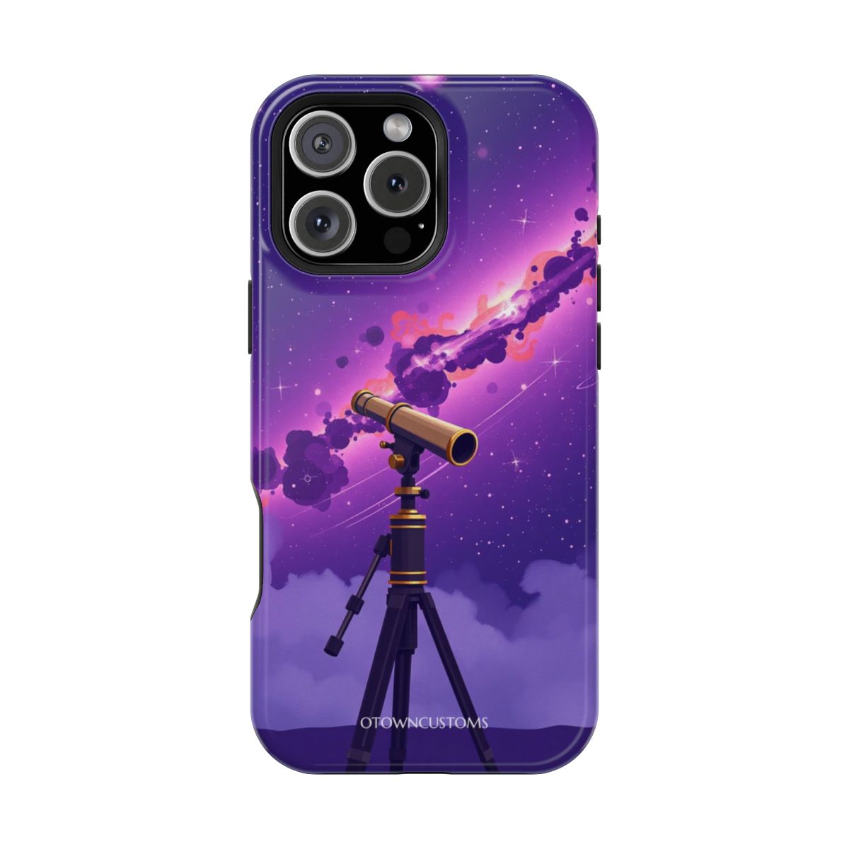 Vintage Telescope Starry Night