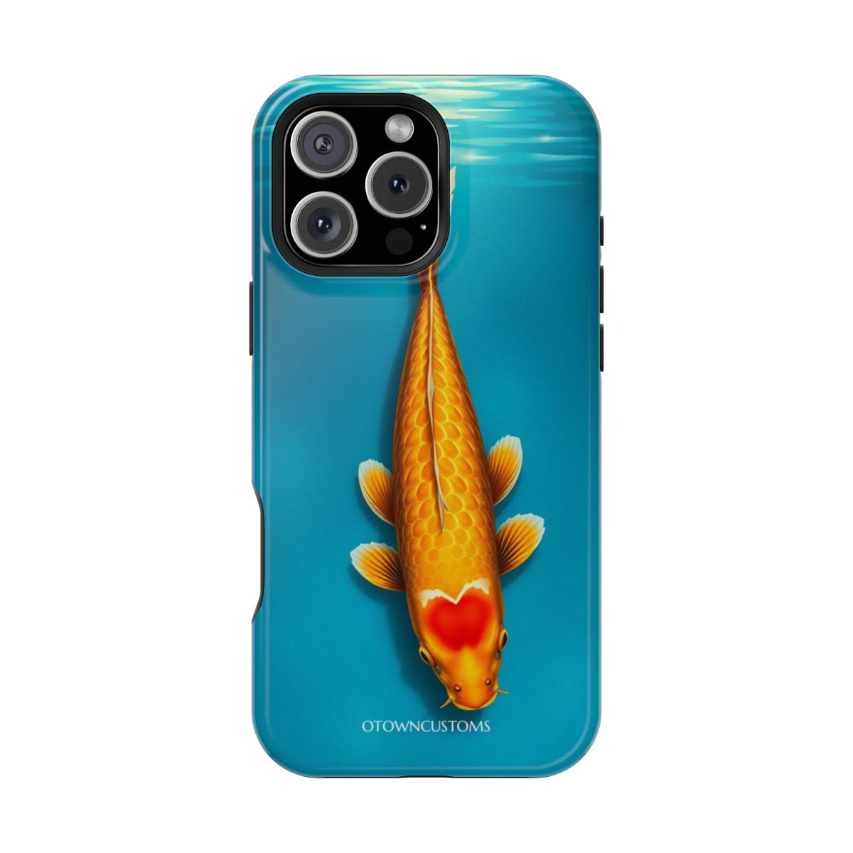 Golden Koi Pond Digital Painting