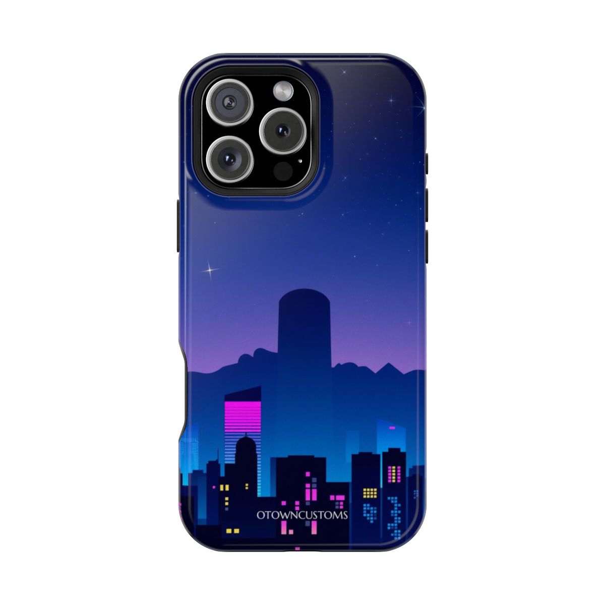 Neon City Skyline Vaporwave