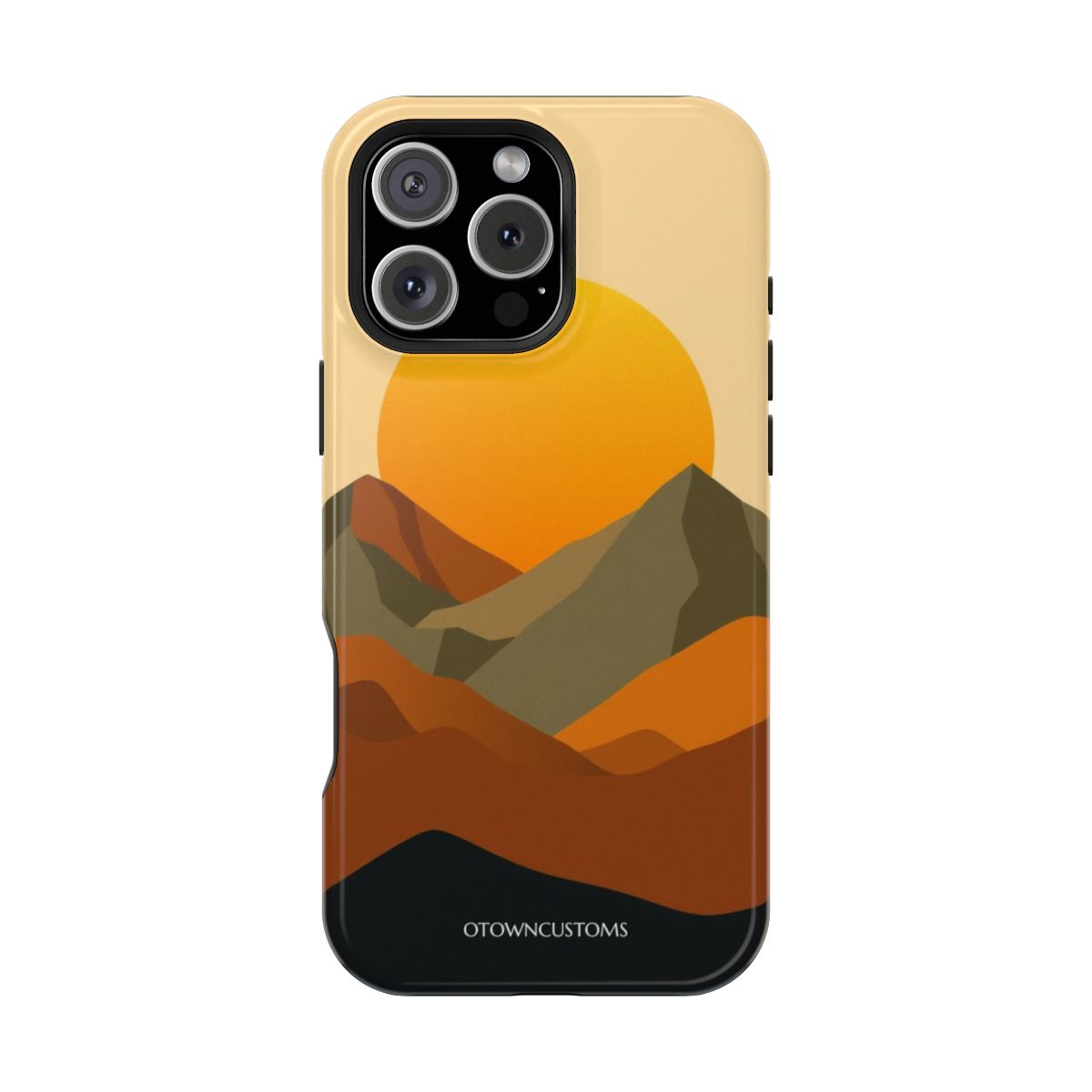 Minimalist Abstract Geometric Mountains