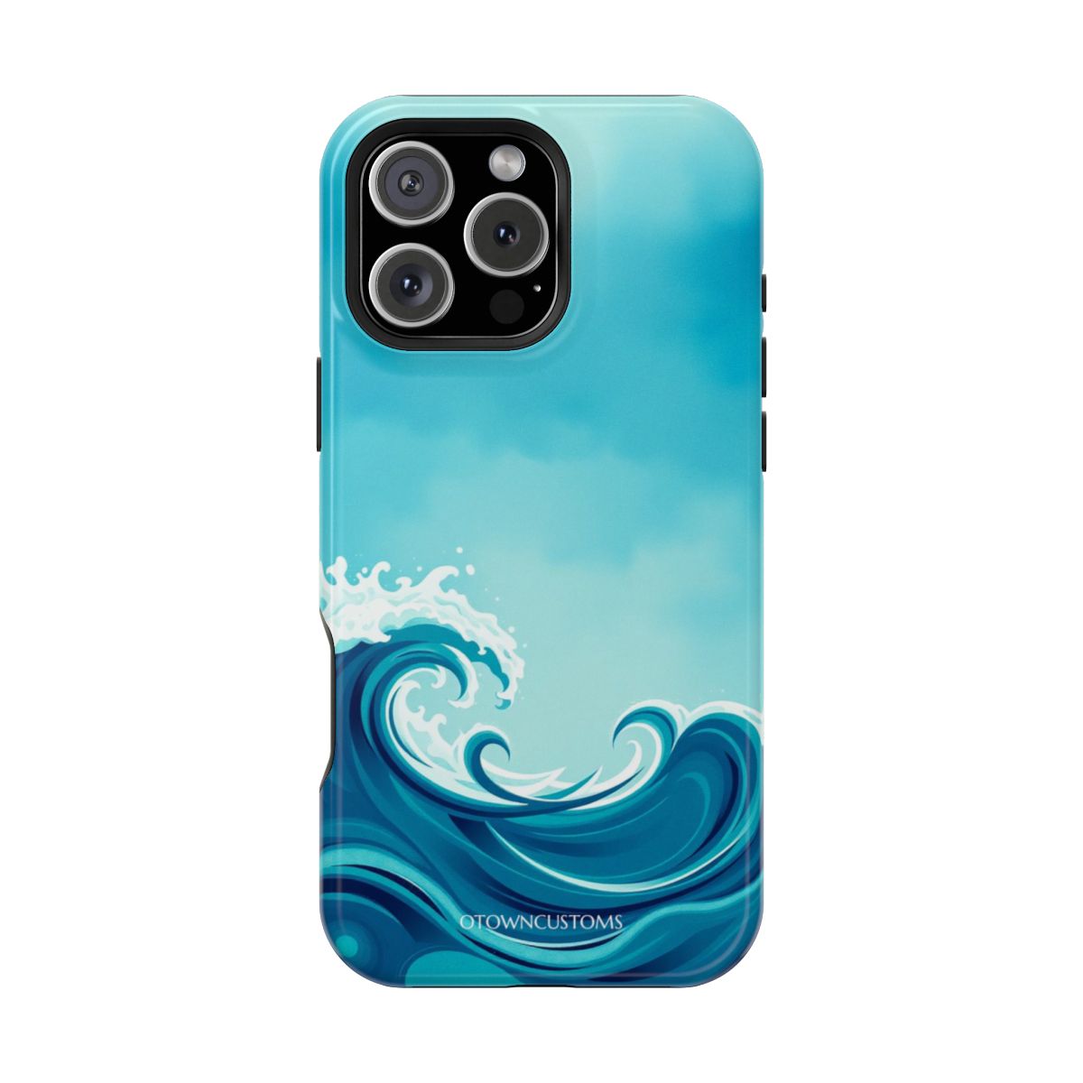 Stylized Wave Art Abstract Ocean
