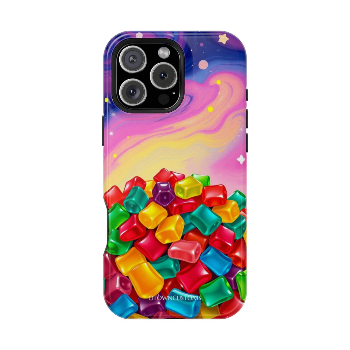 Vibrant Candy Sky Gummy Bear Galaxy