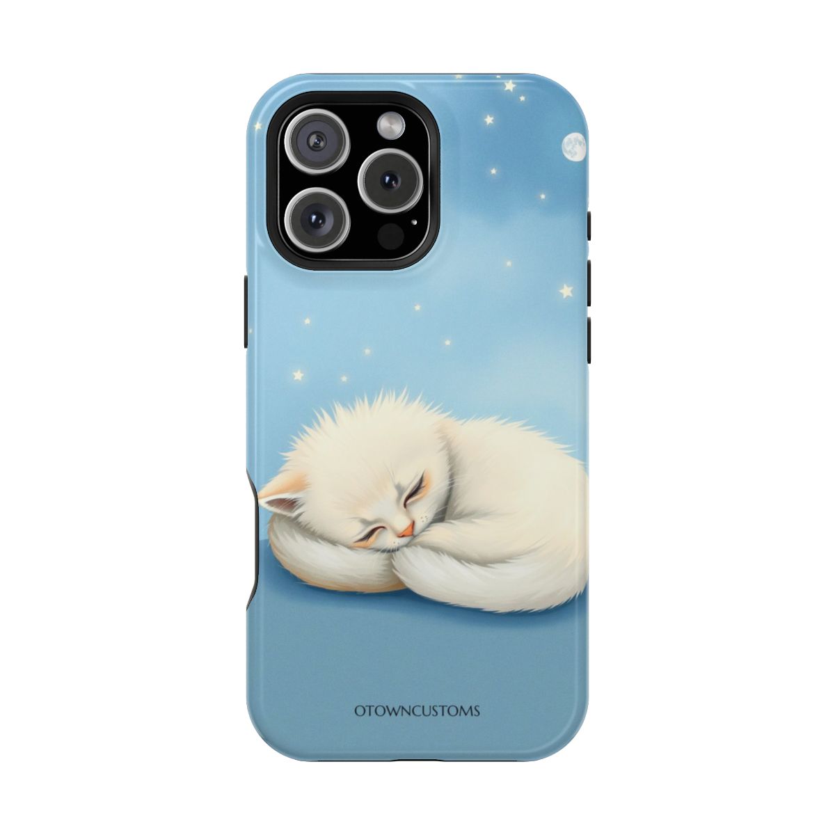 Sleeping Kitten Starry Sky Phone Case Dreamy Soft