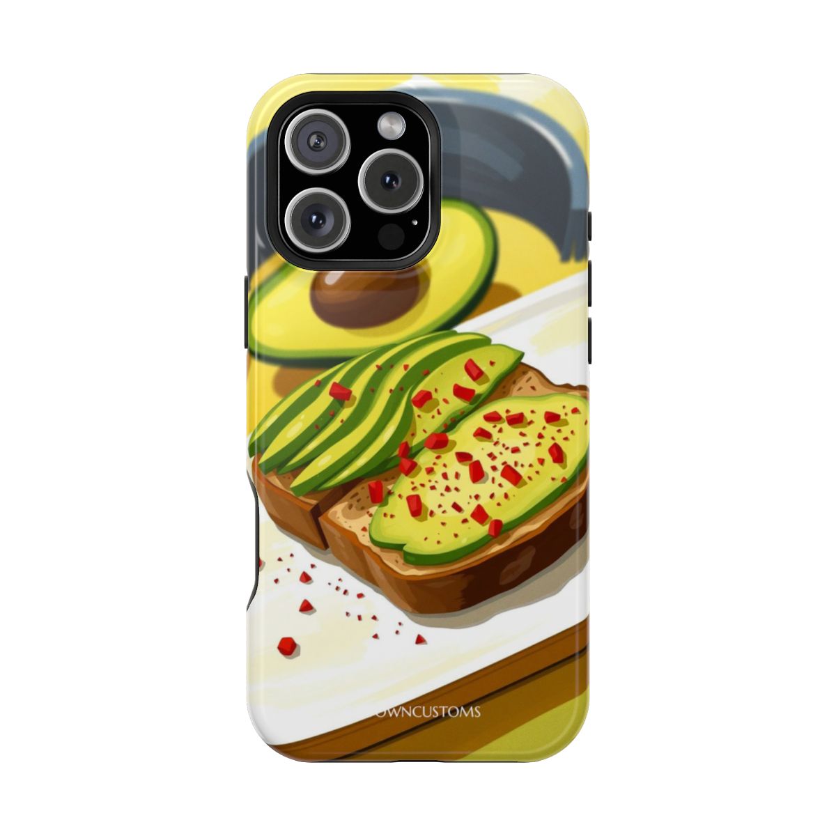 Avocado Toast Stylized Food Illustration