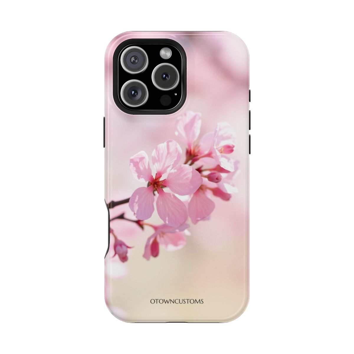 Floral Cherry Blossom Branch Phone Case Soft Pink Flowers For iPhone Samsung