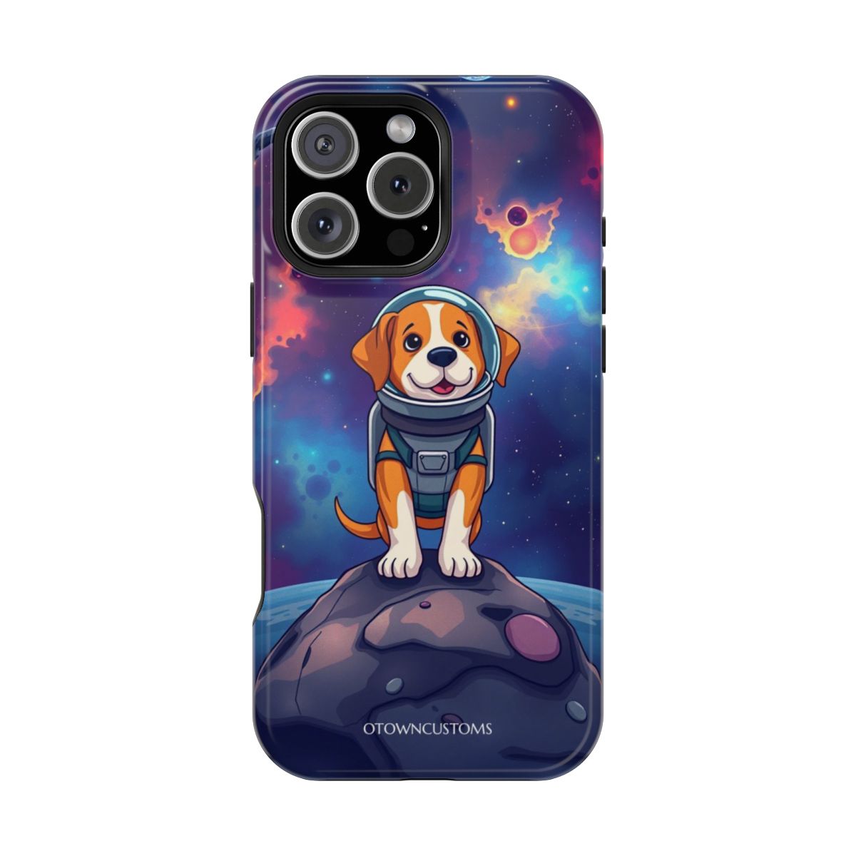 Cartoon Space Dog Astronaut
