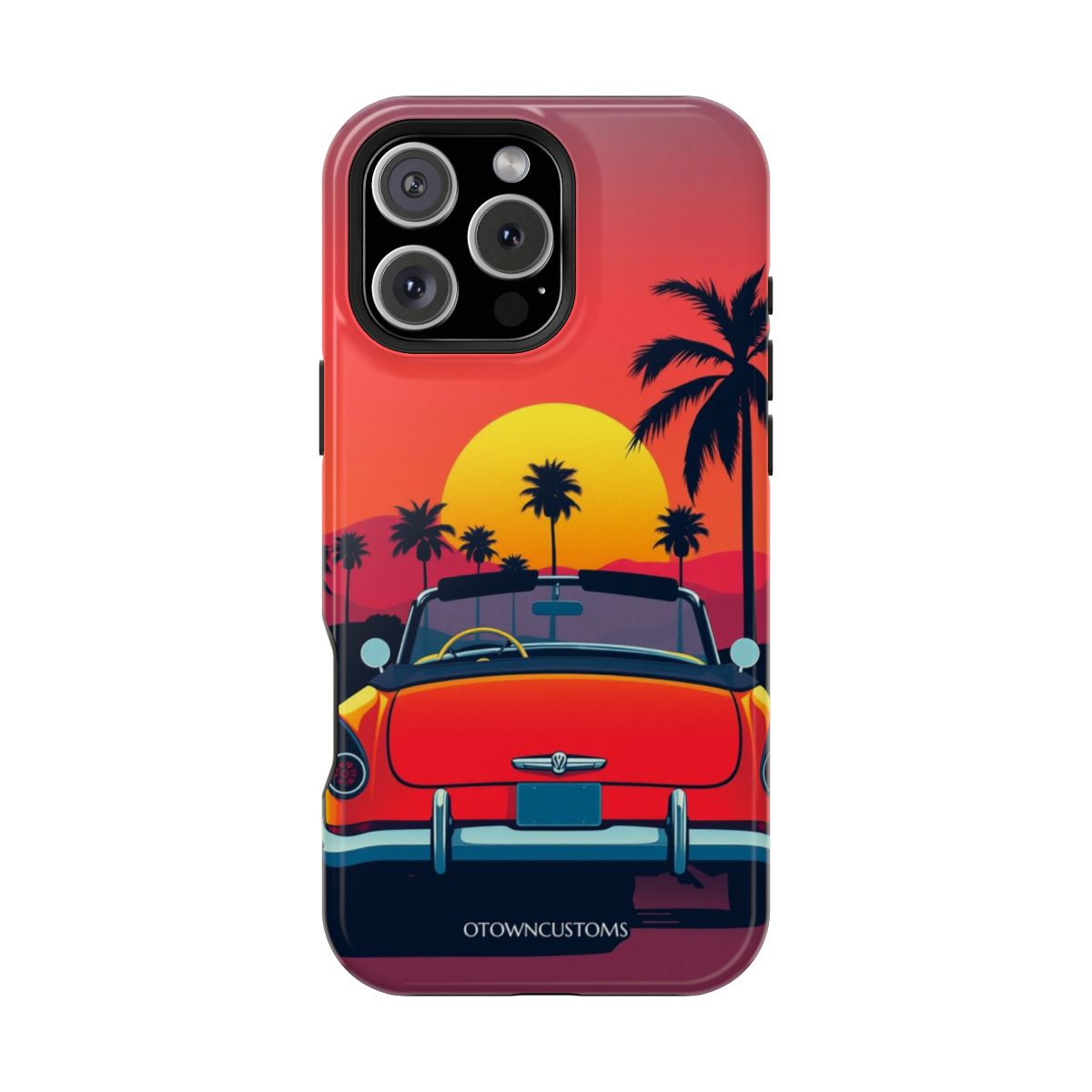 Retro Sunset Ride Synthwave Vaporwave