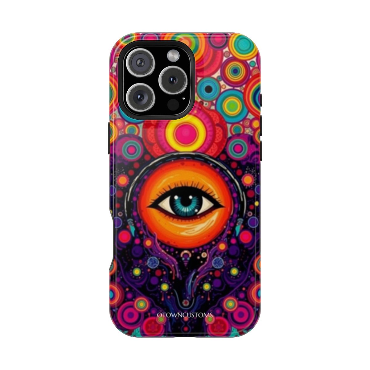 Psychedelic Eye Abstract Phone Case Geometric For iPhone Samsung