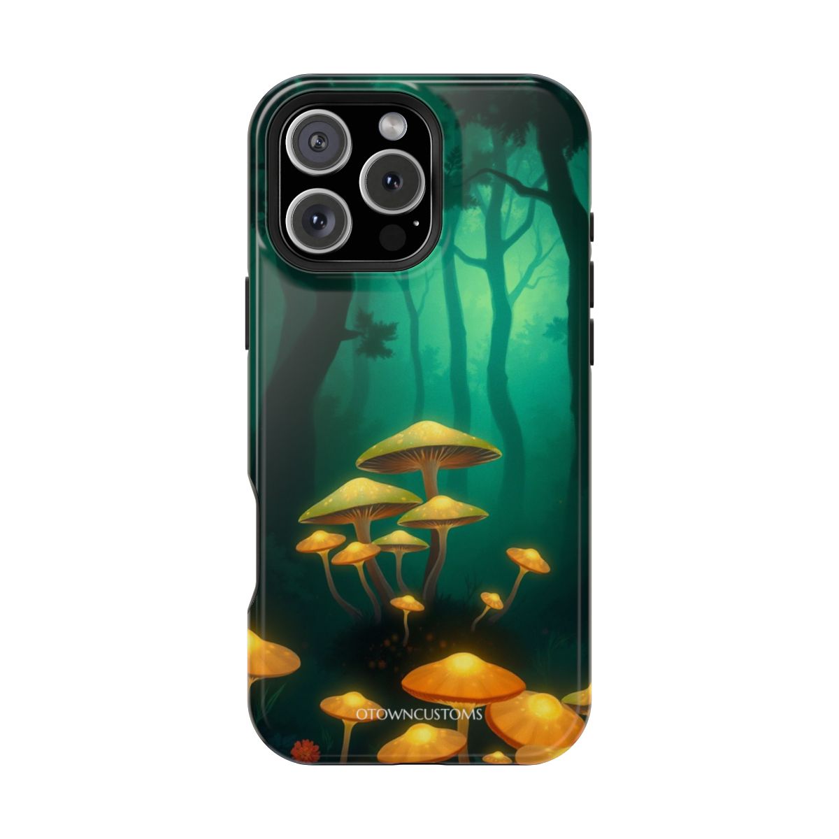 Glowing Mushrooms Enchanted Forest Phone Case Mystical For iPhone Samsung