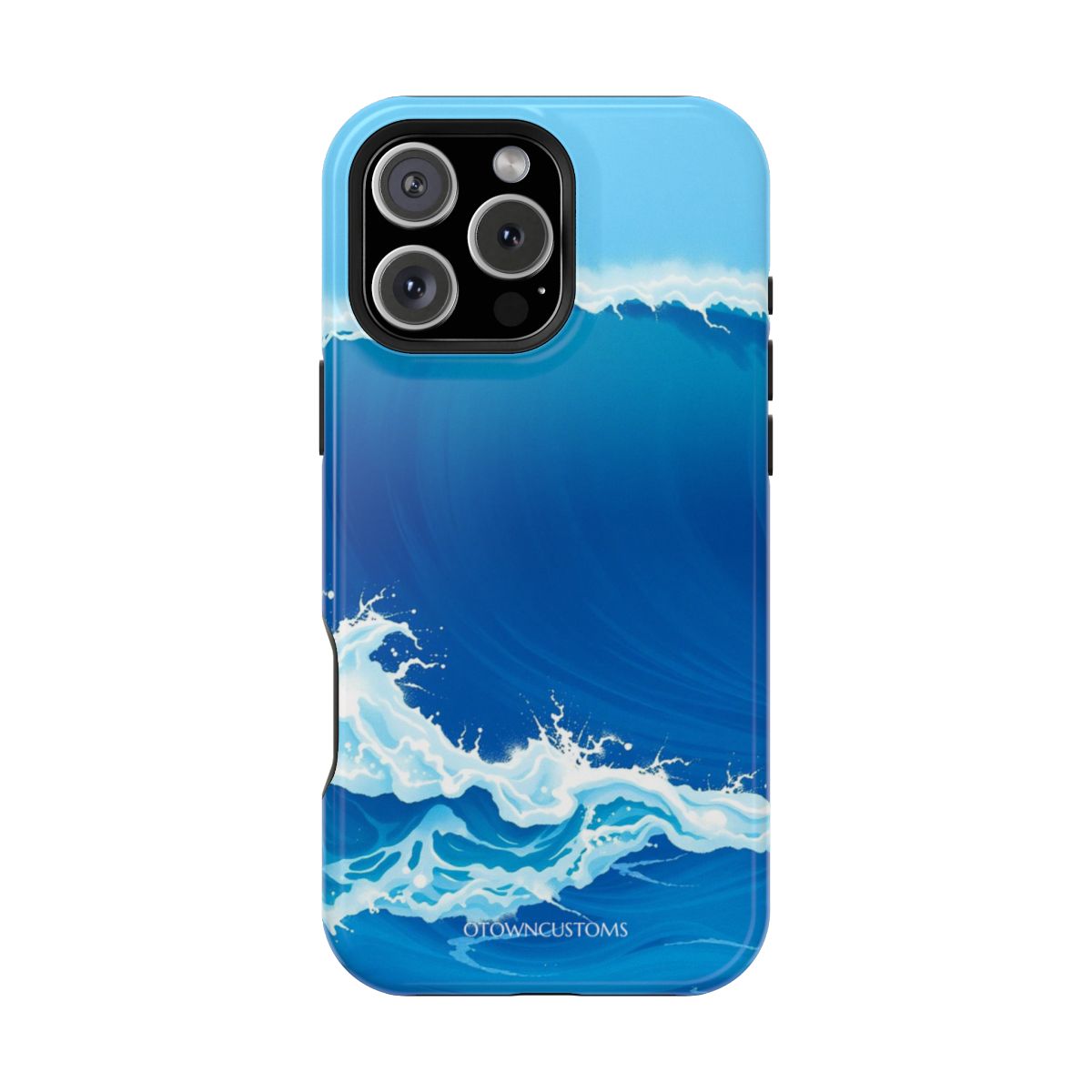 Stylized Wave Ocean Azure Energy