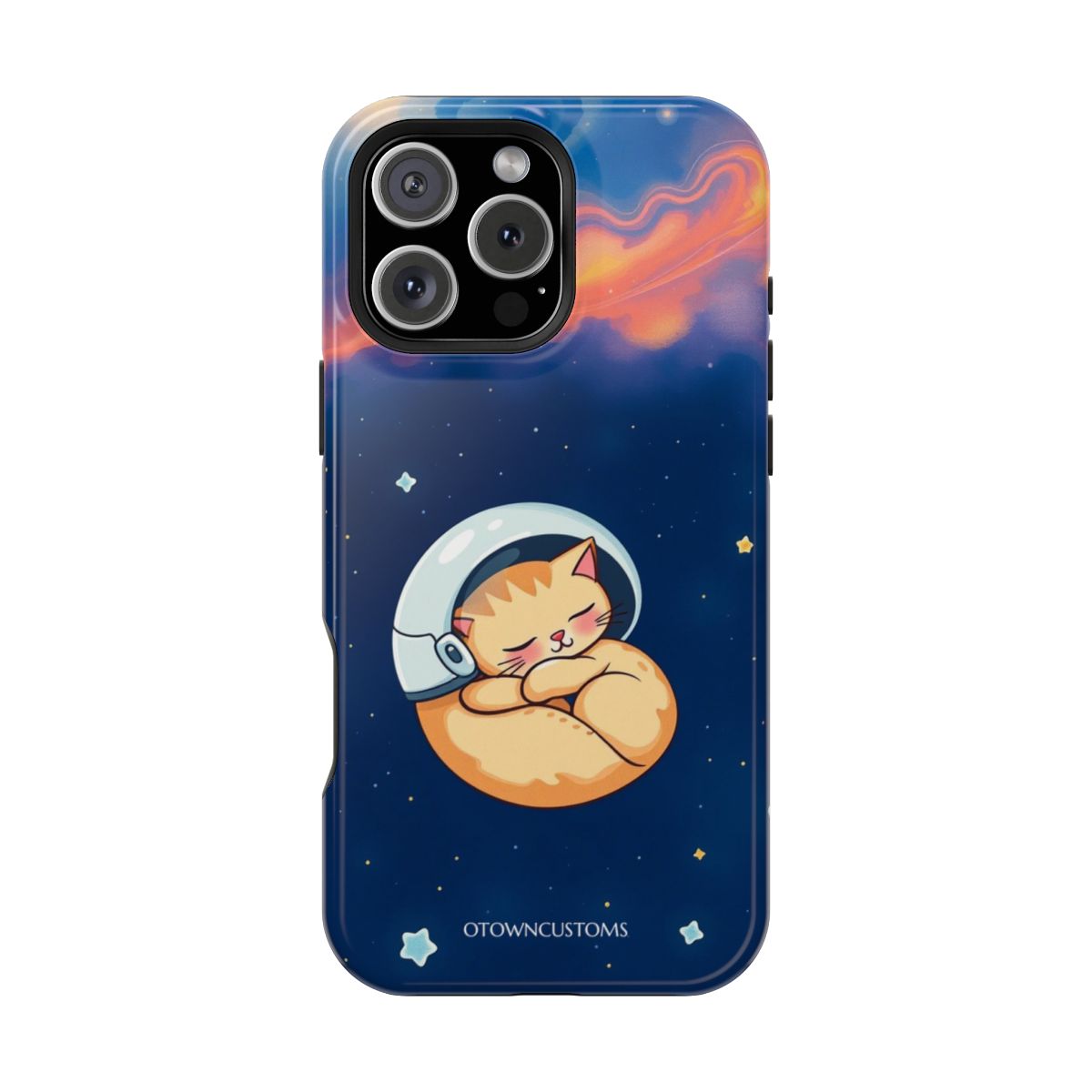 Cartoon Illustration Galactic Space Cat Nap