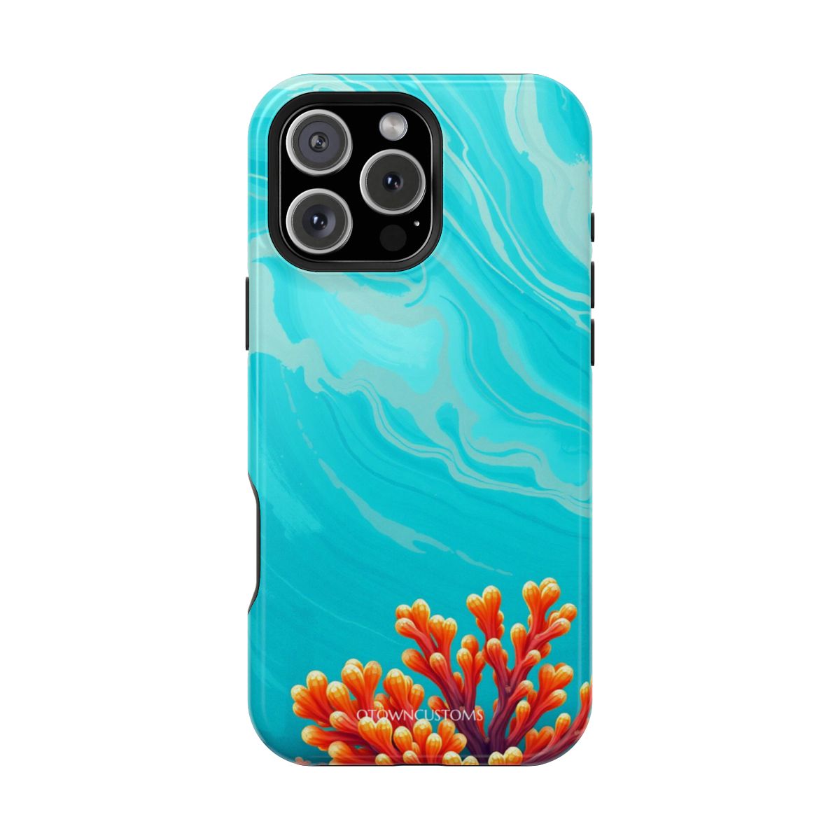 Vibrant Coral Watercolor
