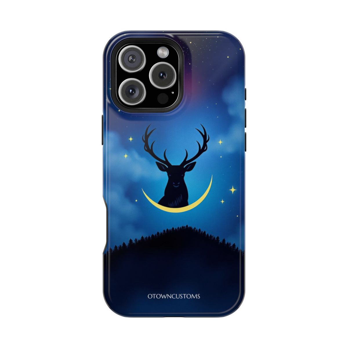 Mystic Crescent Stag Silhouette