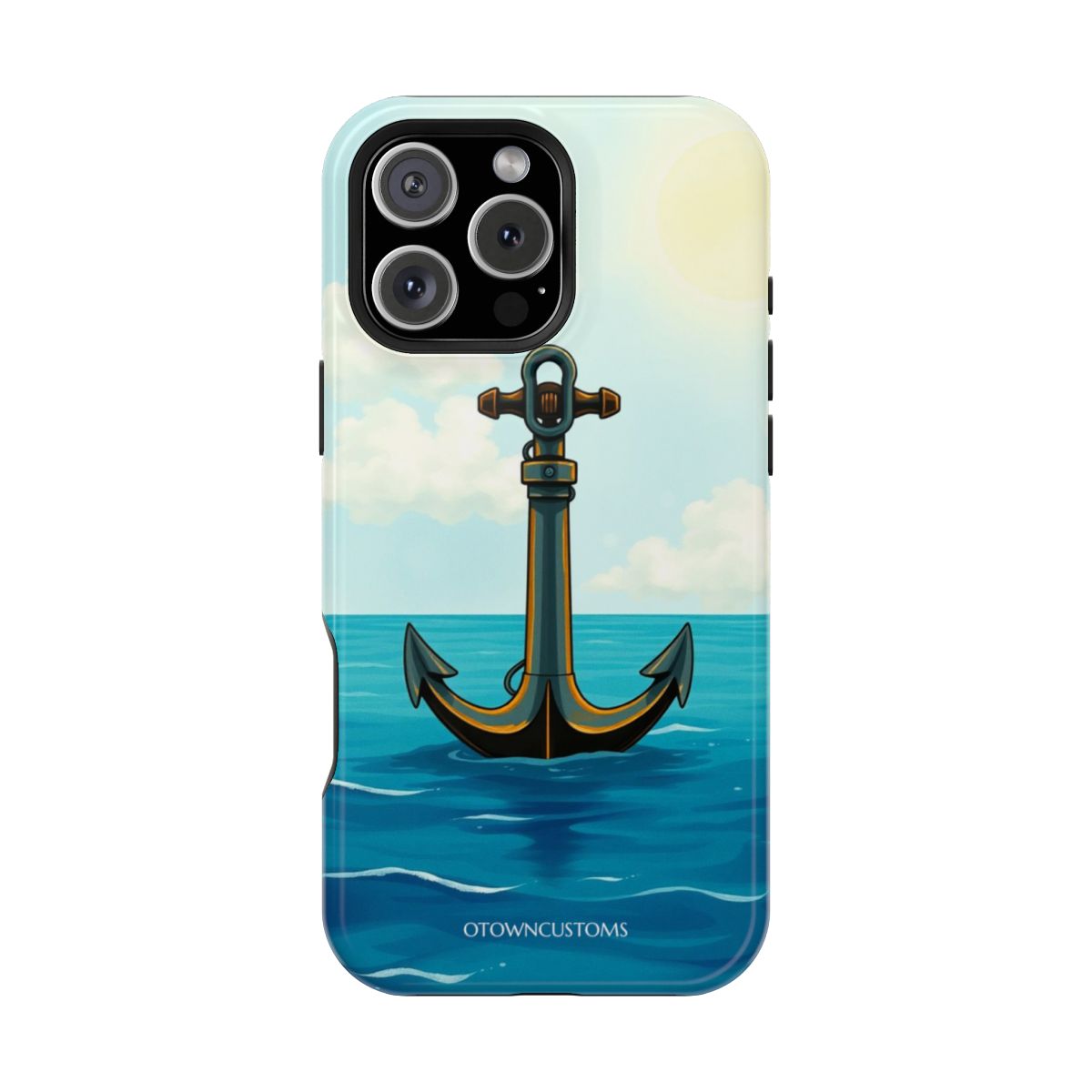 Nautical Anchor Voyage Stylized Illustration