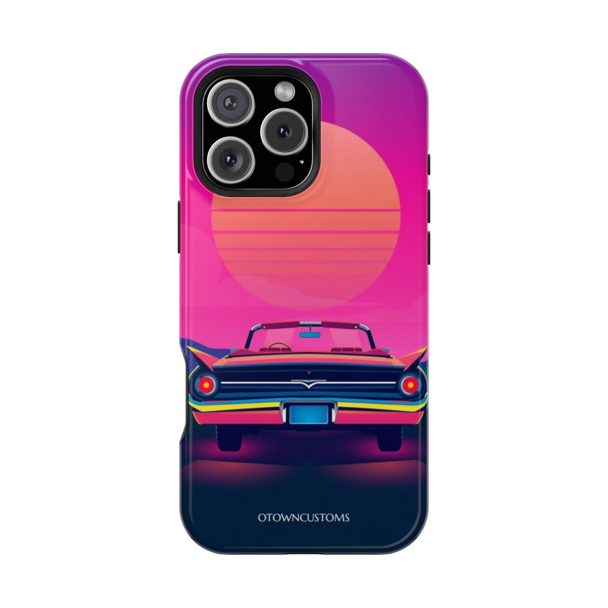 Neon Retro Beach Sunset