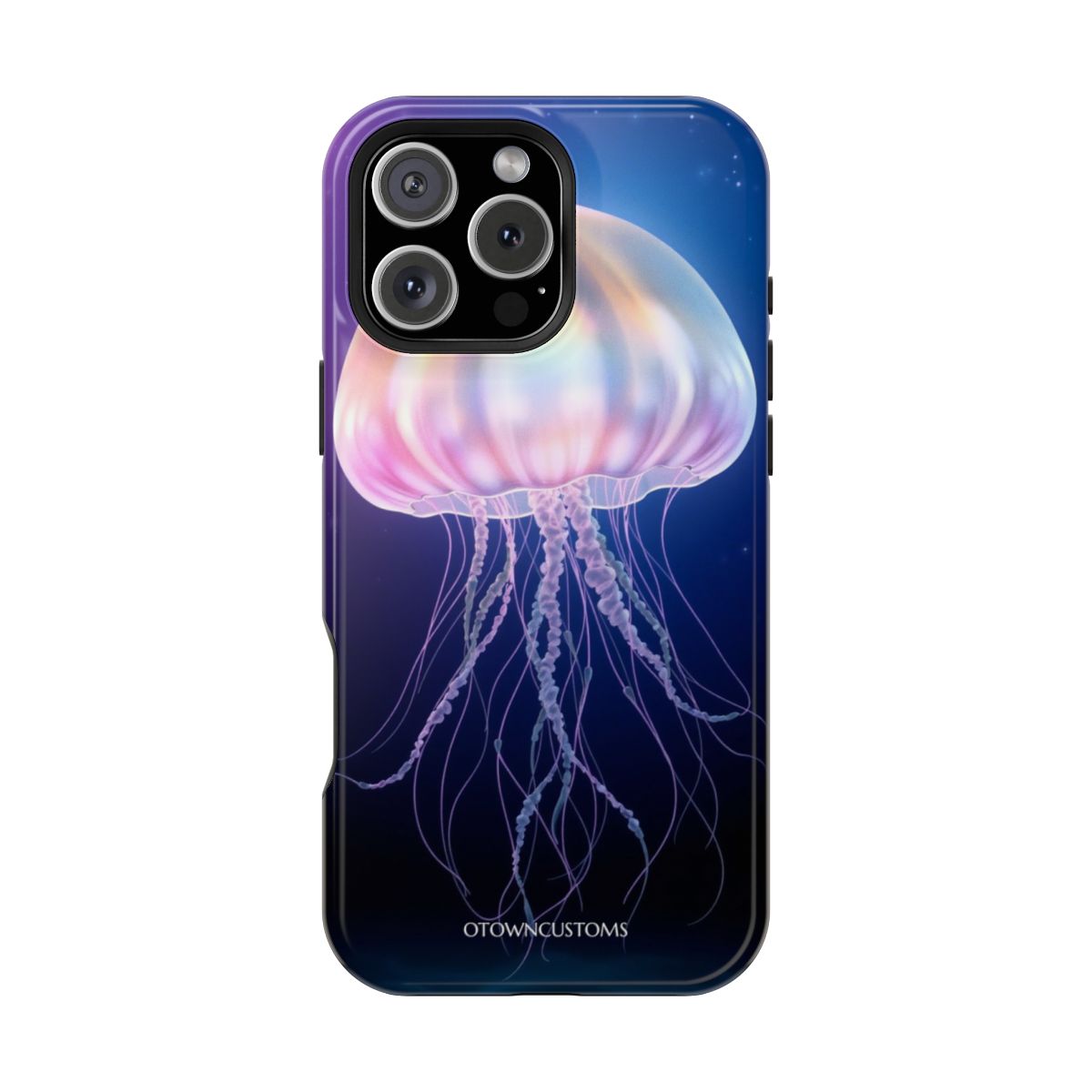 Glowing Jellyfish Phone Case Cosmic Ocean Dance For iPhone Samsung