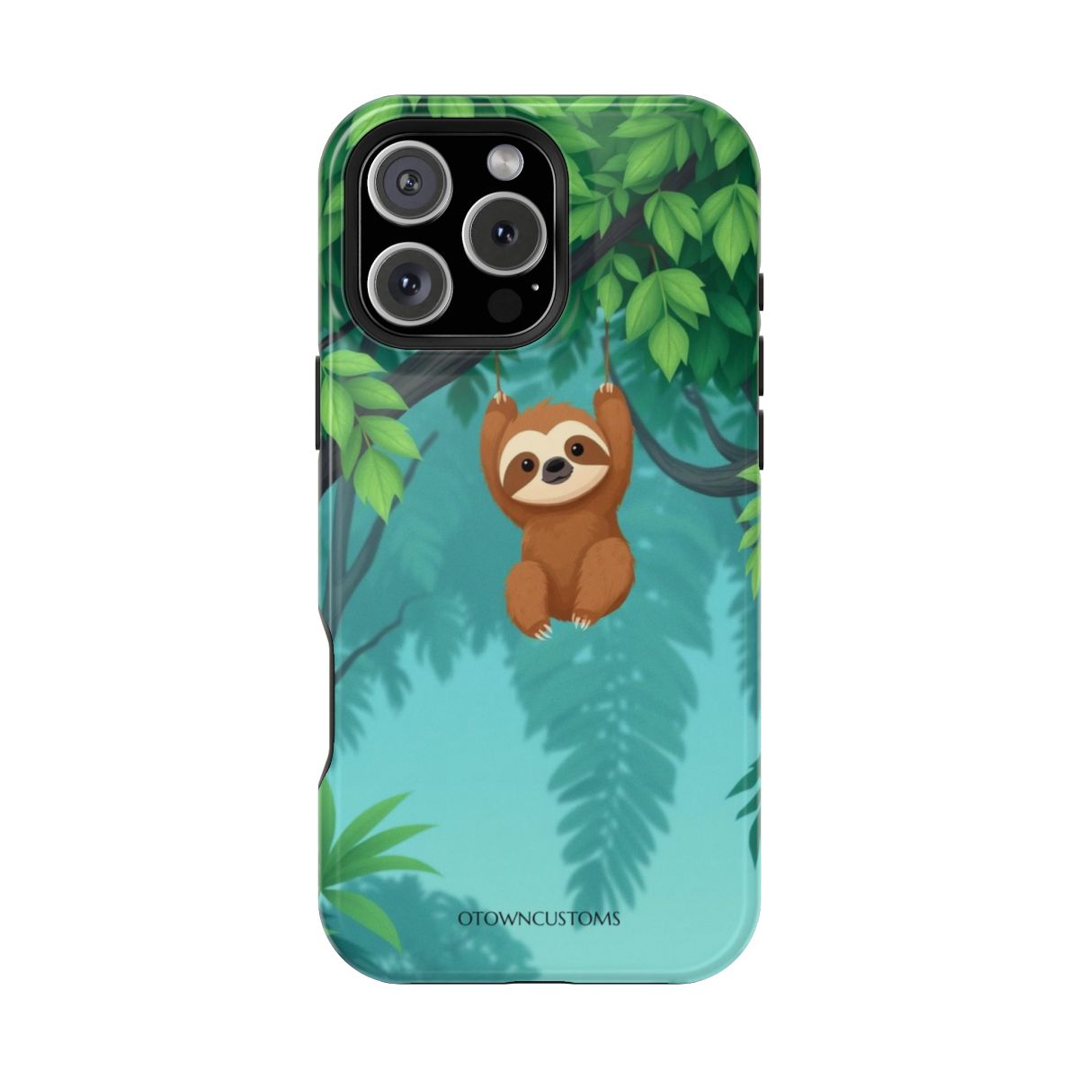Cute Sloth Rainforest Canopy Cartoon