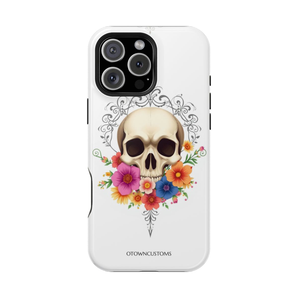 Floral Skull Gothic Romance