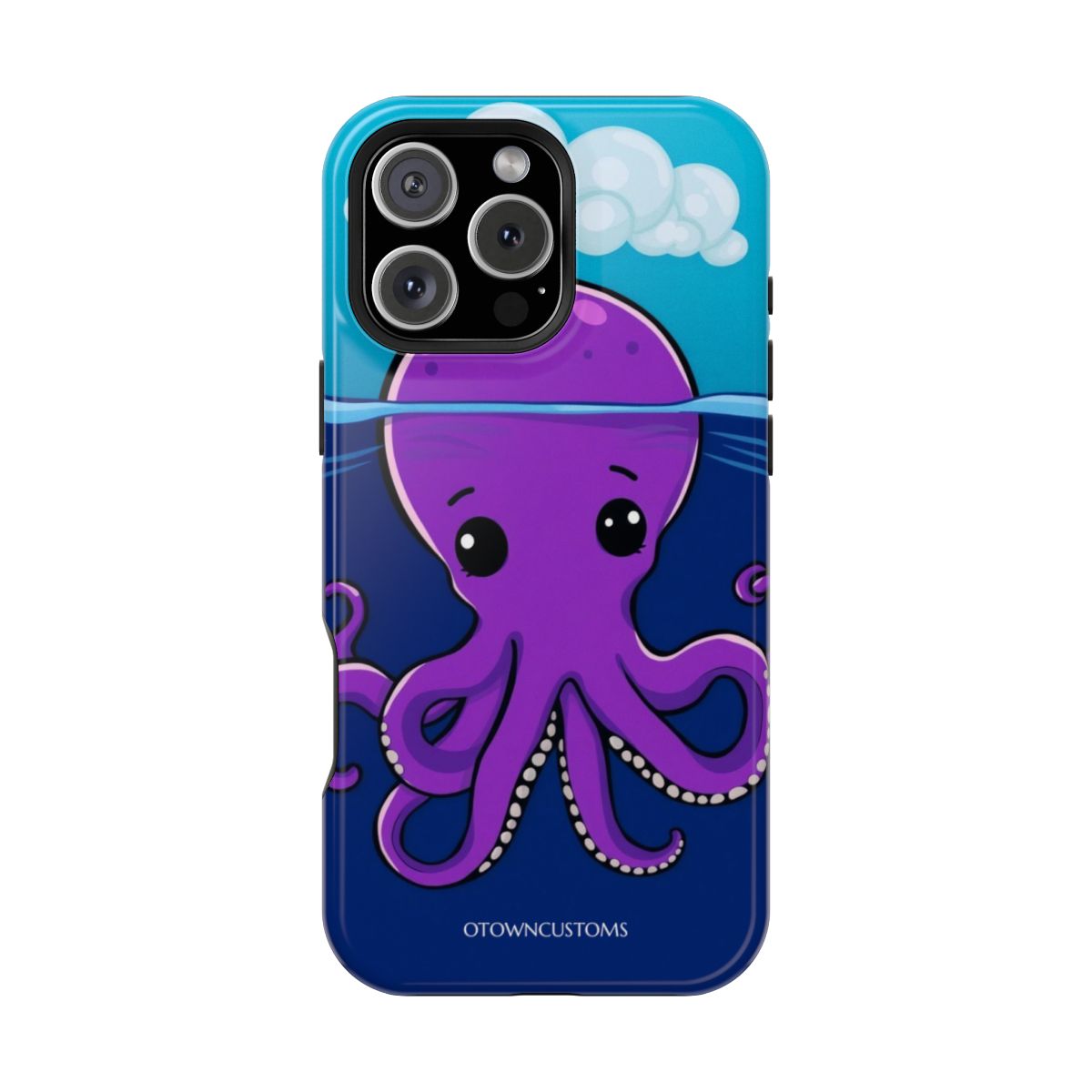 Octopus Underwater Cartoon Illustration