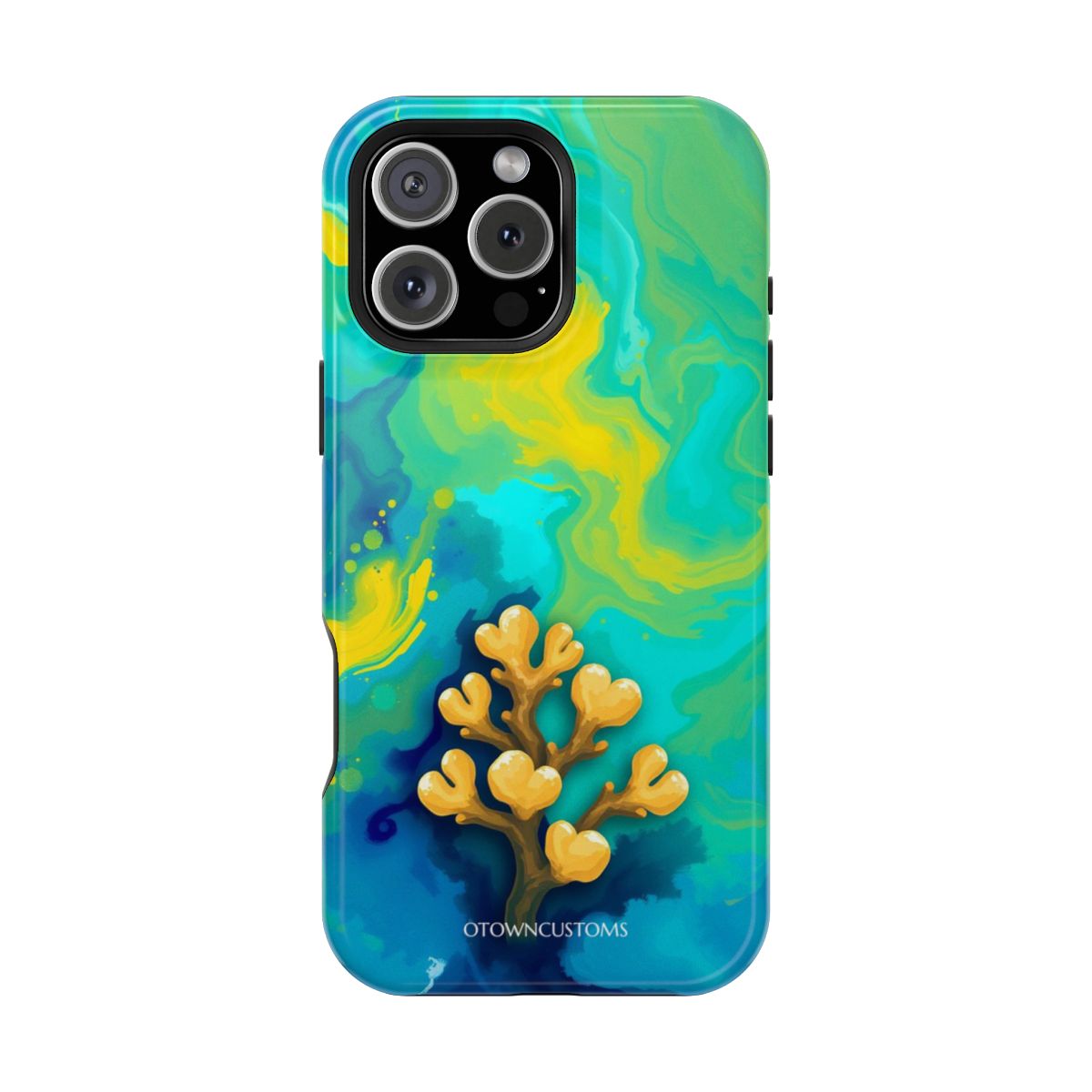 Abstract Coral Reef Ocean