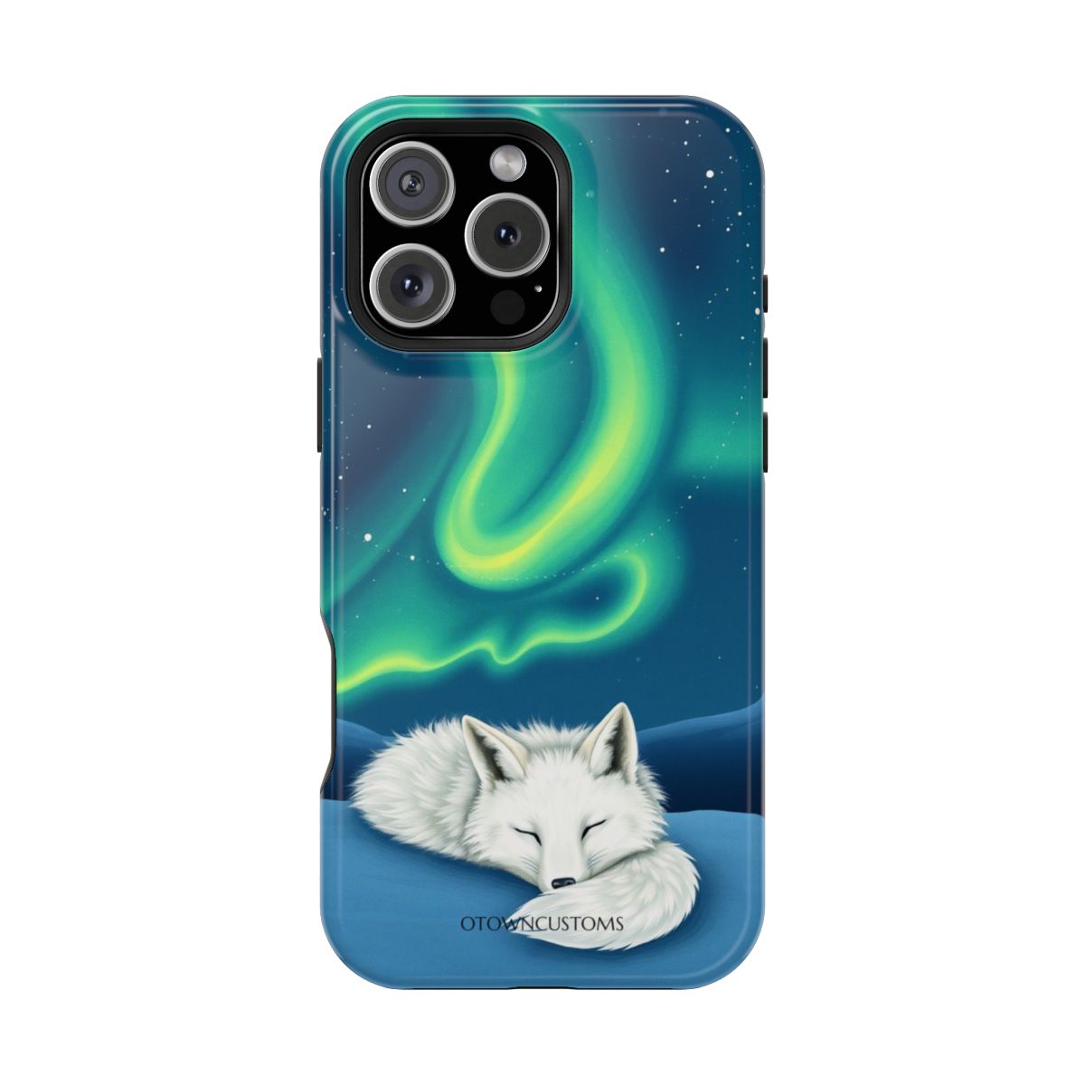 Aurora Fox Phone Case Northern Lights Arctic For iPhone Samsung