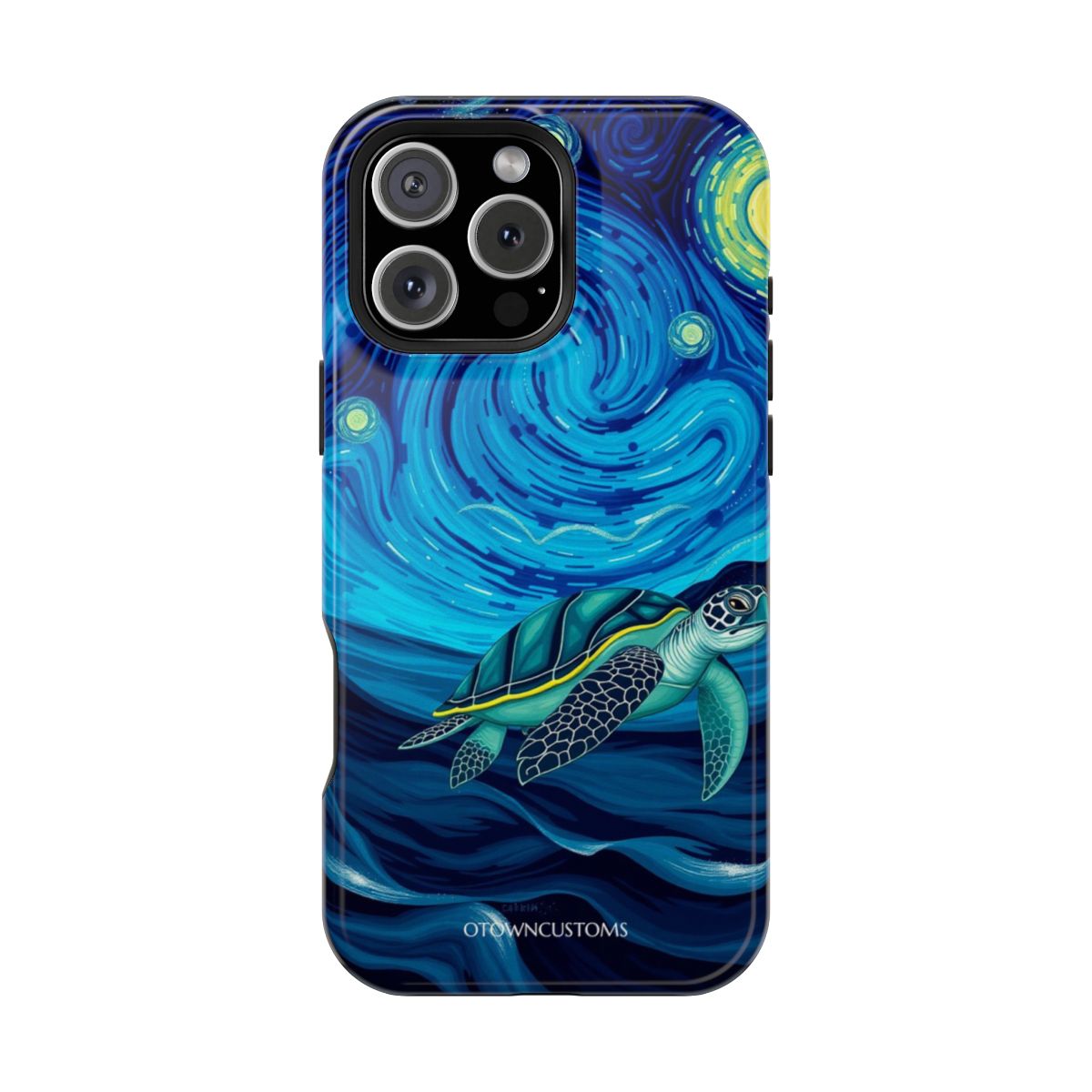 Starry Night Ocean Swirls