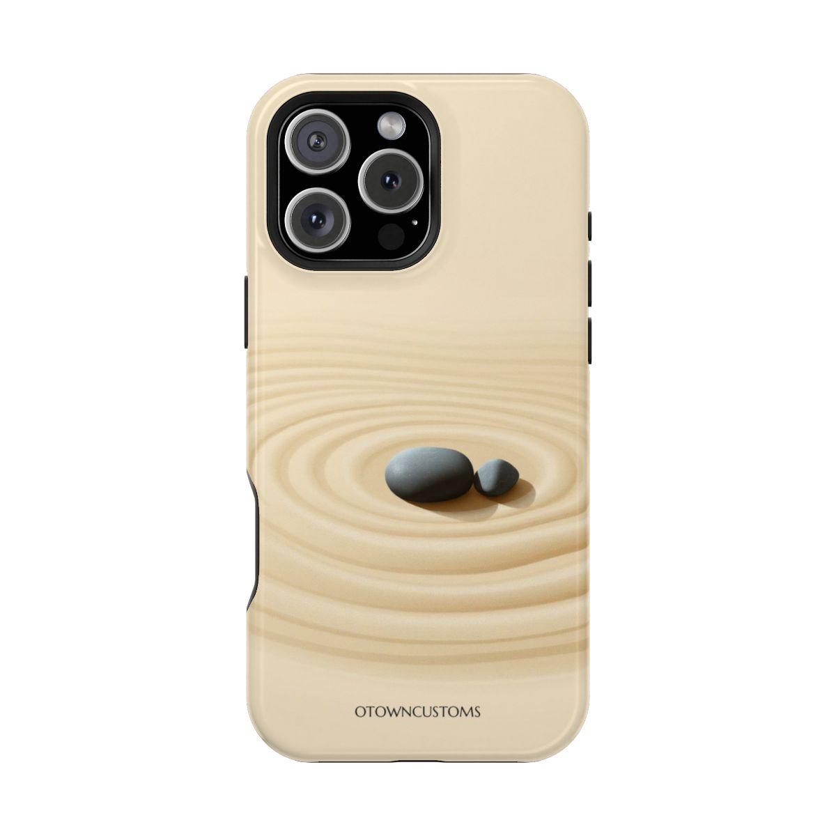 Zen Garden Phone Case Sand Ripples Minimalist Design