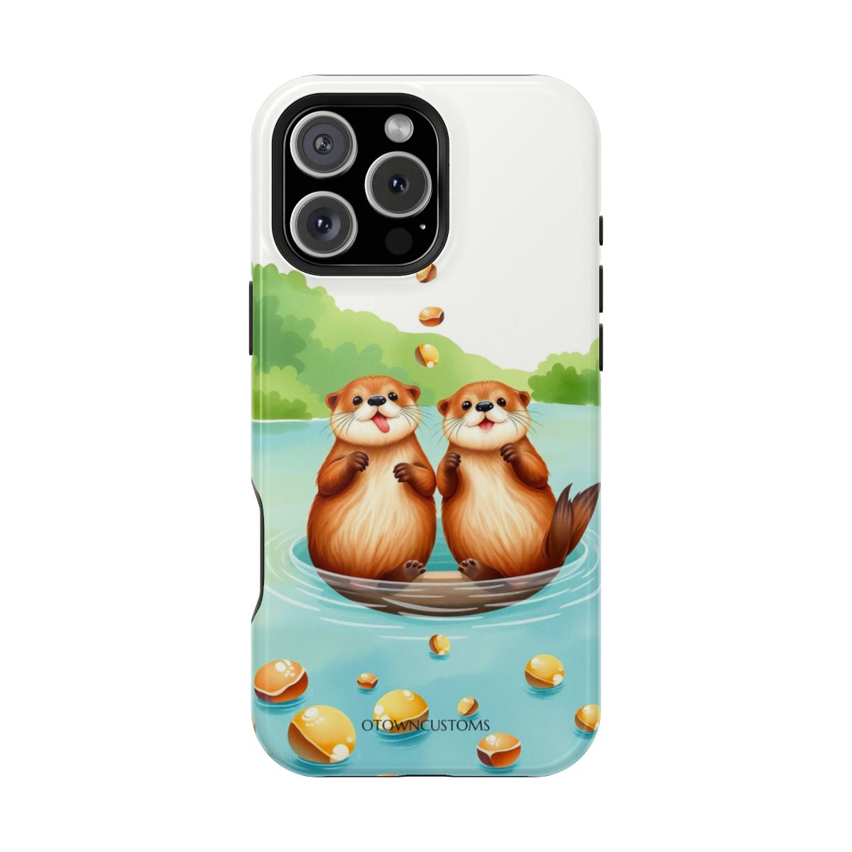 Cute Otter Watercolor River