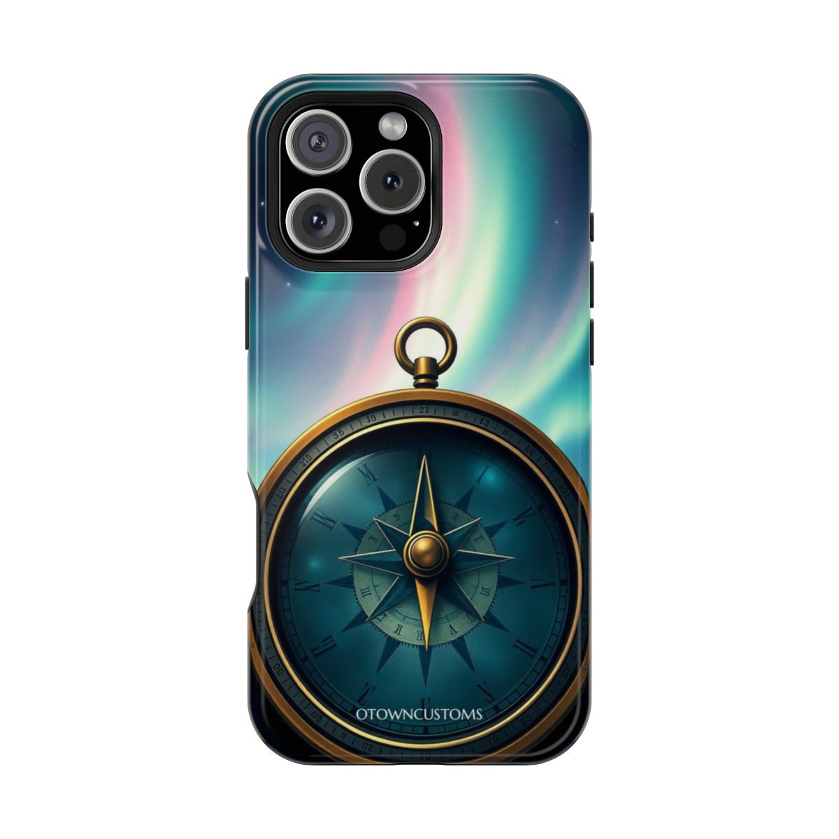 Mystical Compass Aurora Borealis Vintage