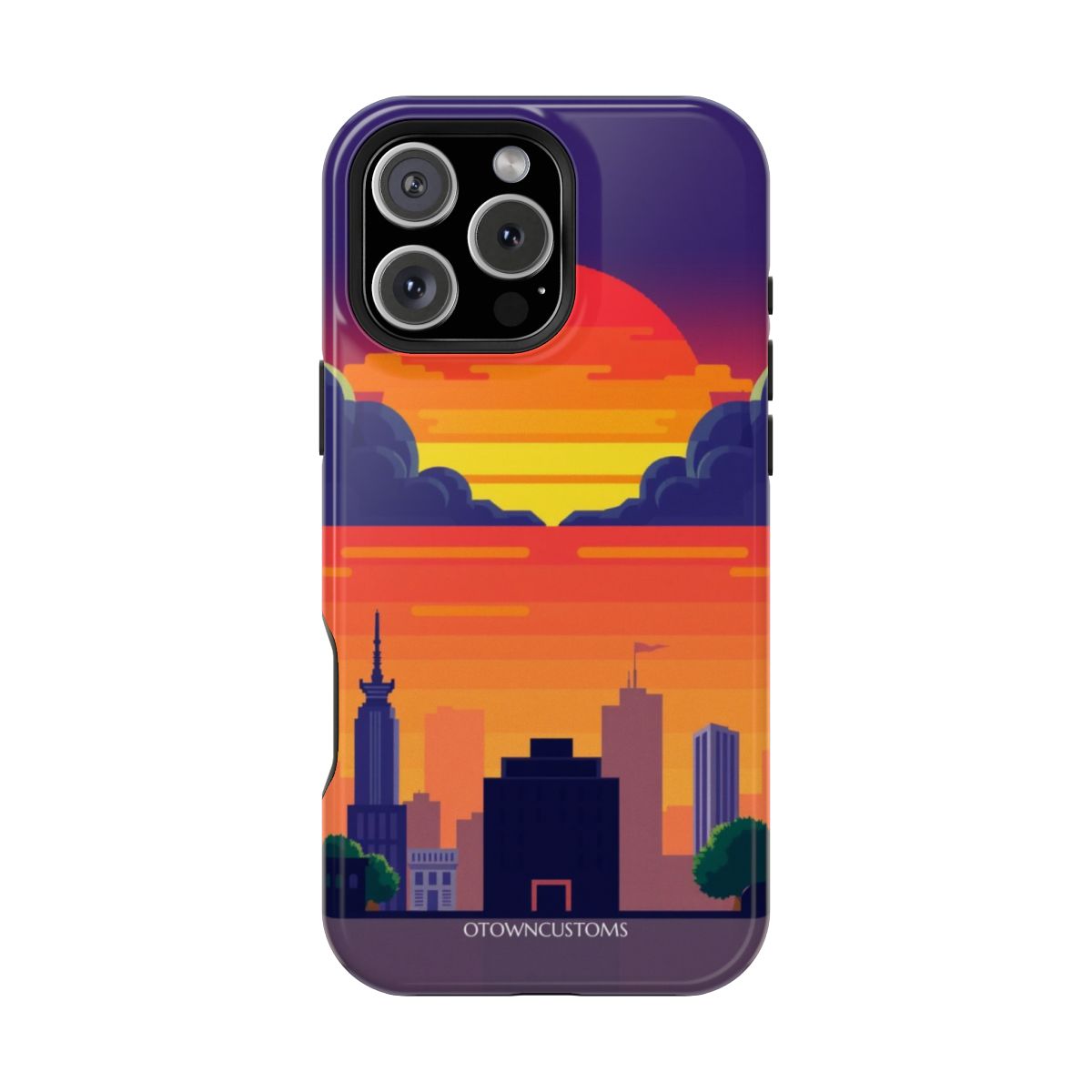 Retro Gamer Pixel Cityscape