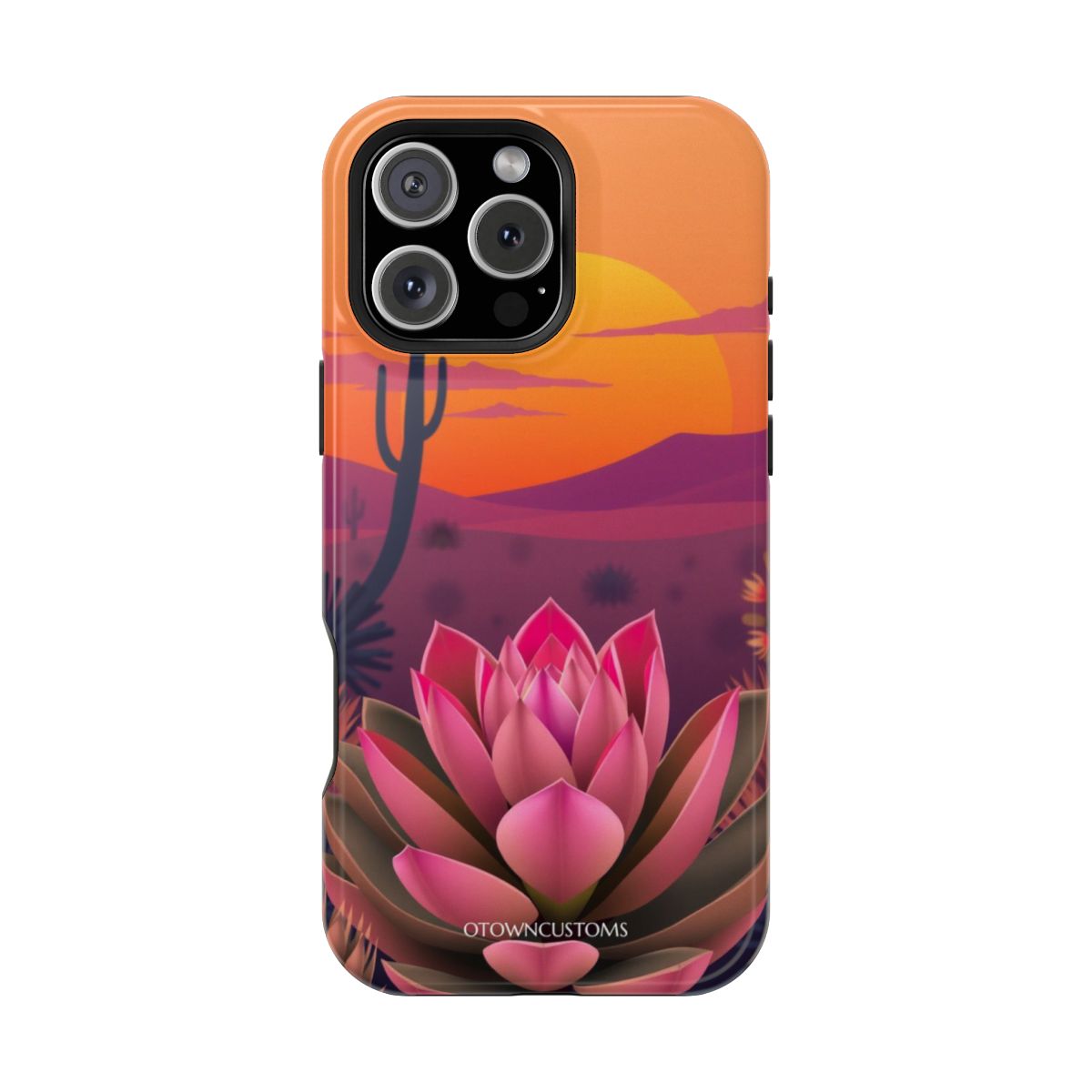 Desert Succulent Sunset Phone Case Bloom Magic For iPhone Samsung