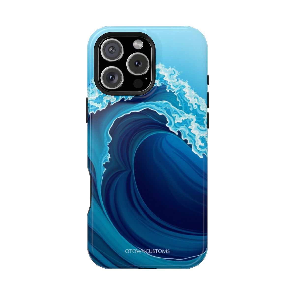 Abstract Ocean Wave Swirl Stylized