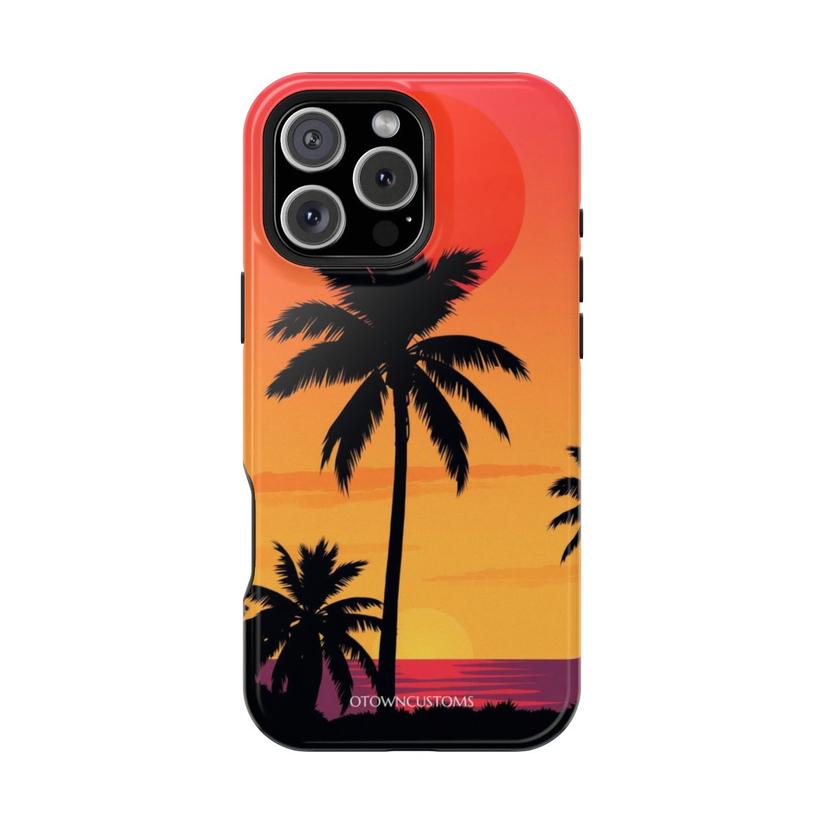 Retro Sunset Palm Vibes Tropical
