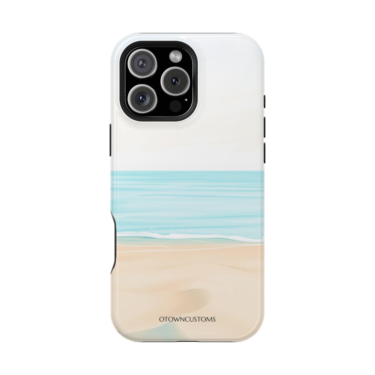 Watercolor Serene Beach Horizon