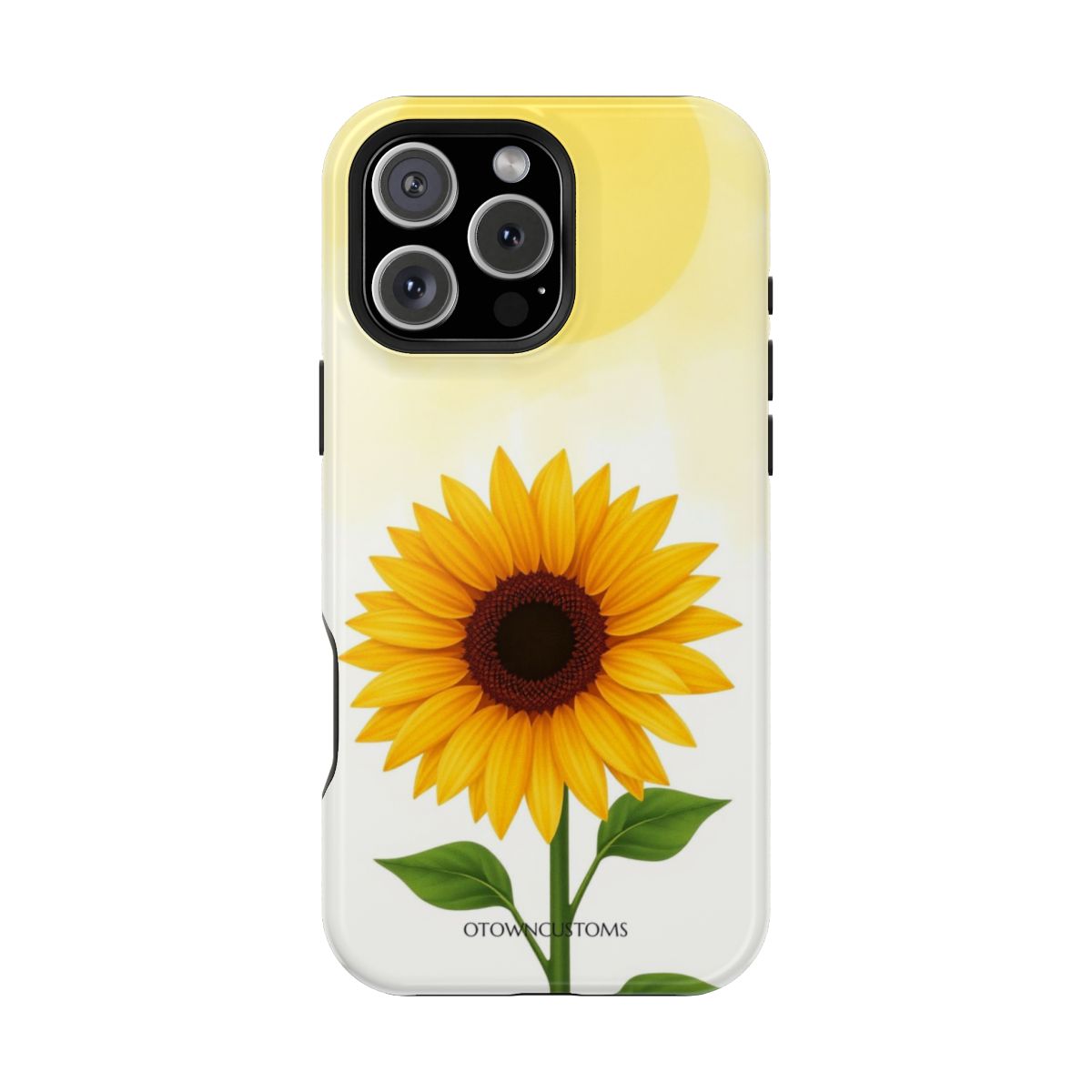 Realistic Watercolor Sunflower Burst