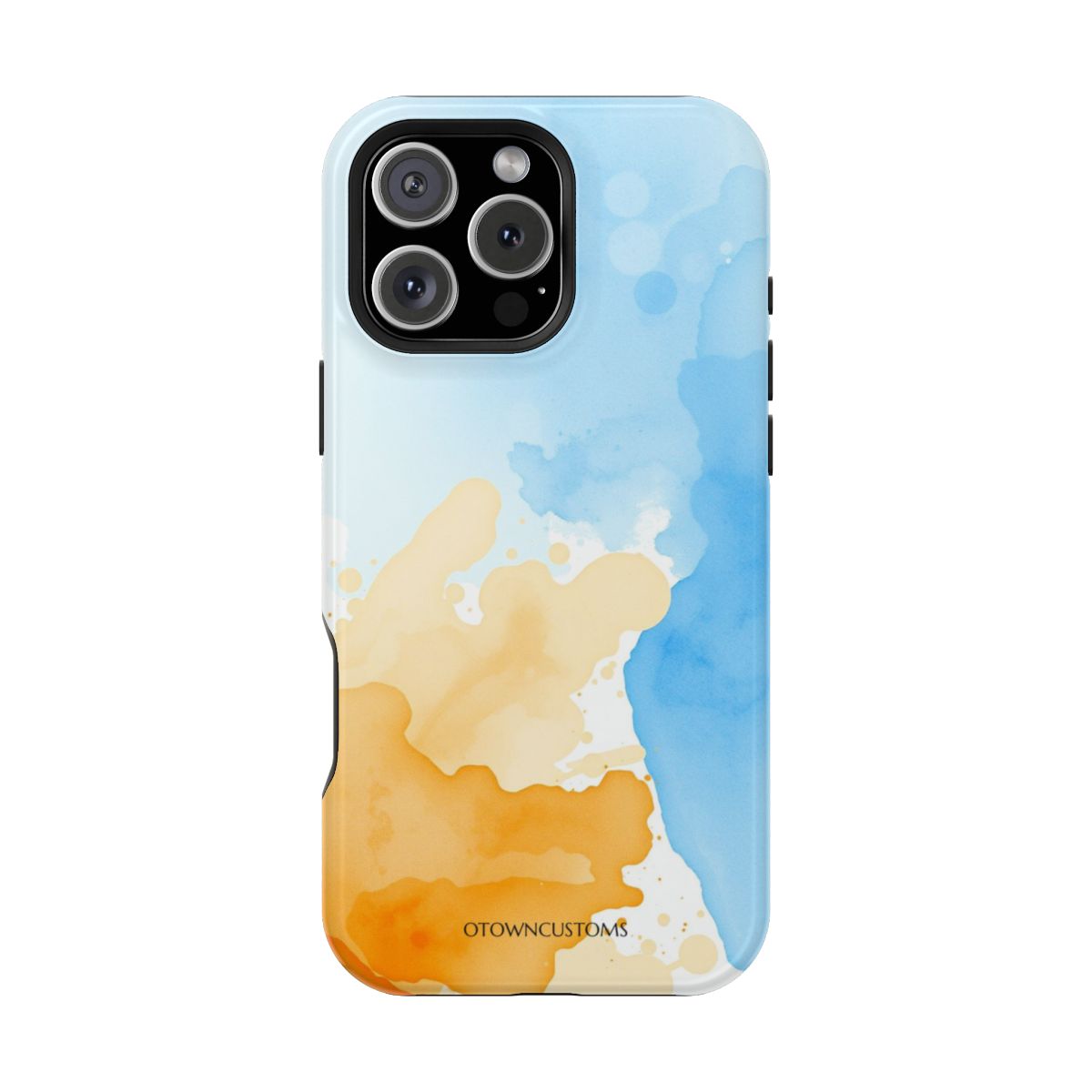 Watercolor Splash Abstract Blue