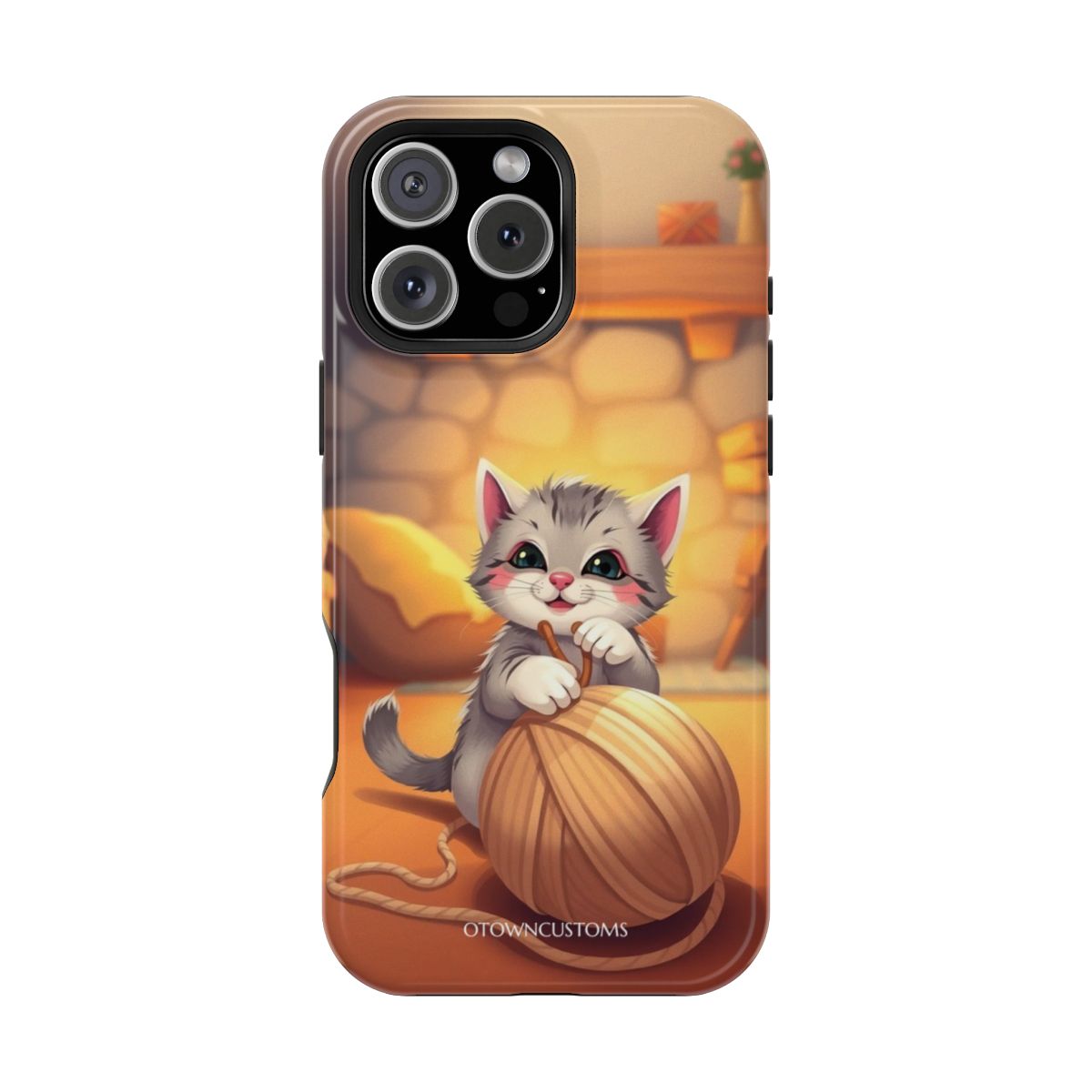 Charming Cartoon Kitty Yarn Ball