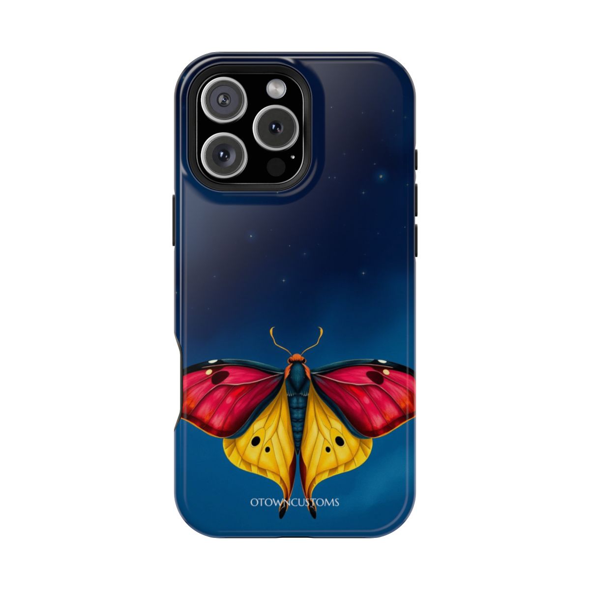 Stylized Insect Moth Midnight Bloom