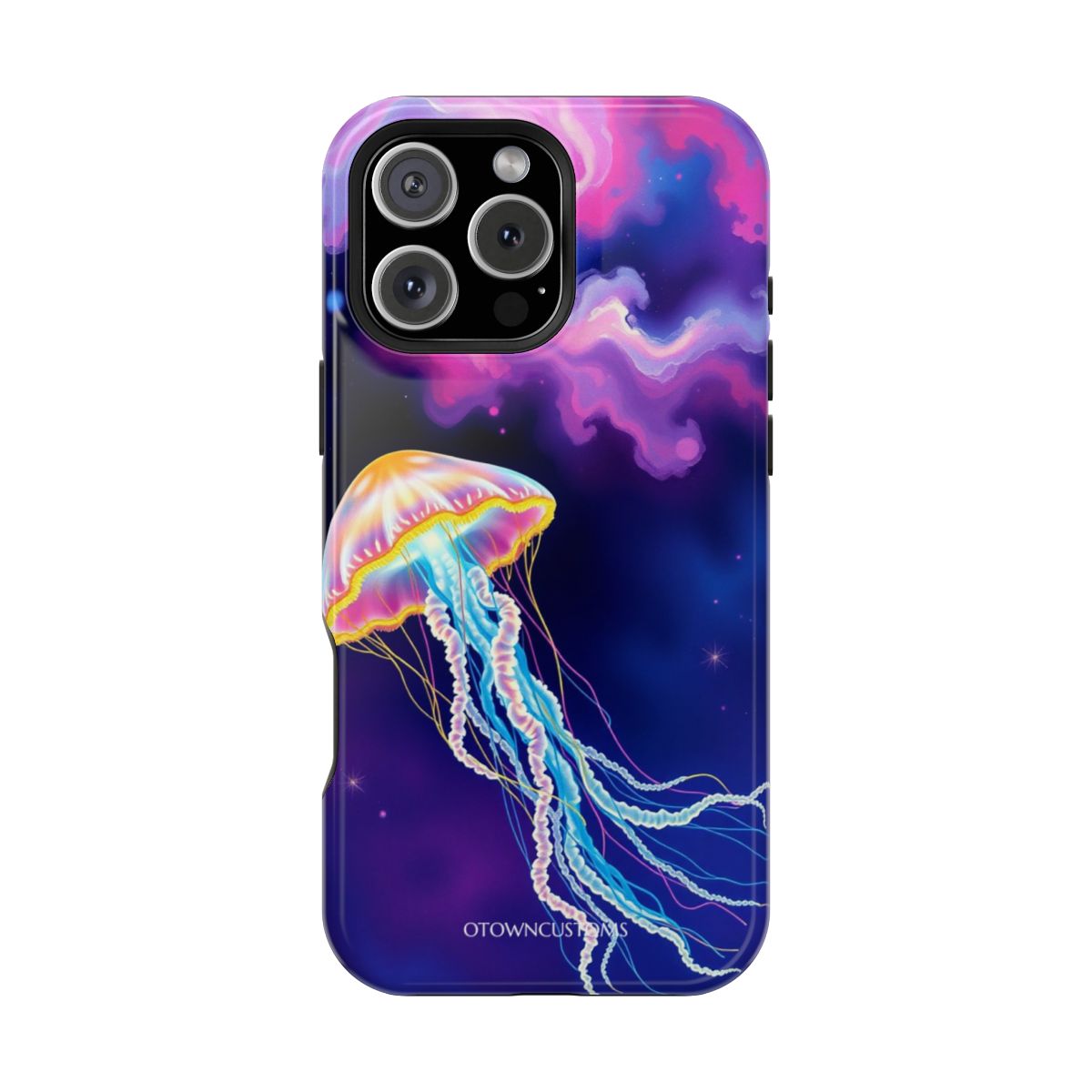 Abstract Bioluminescent Jellyfish Nebula