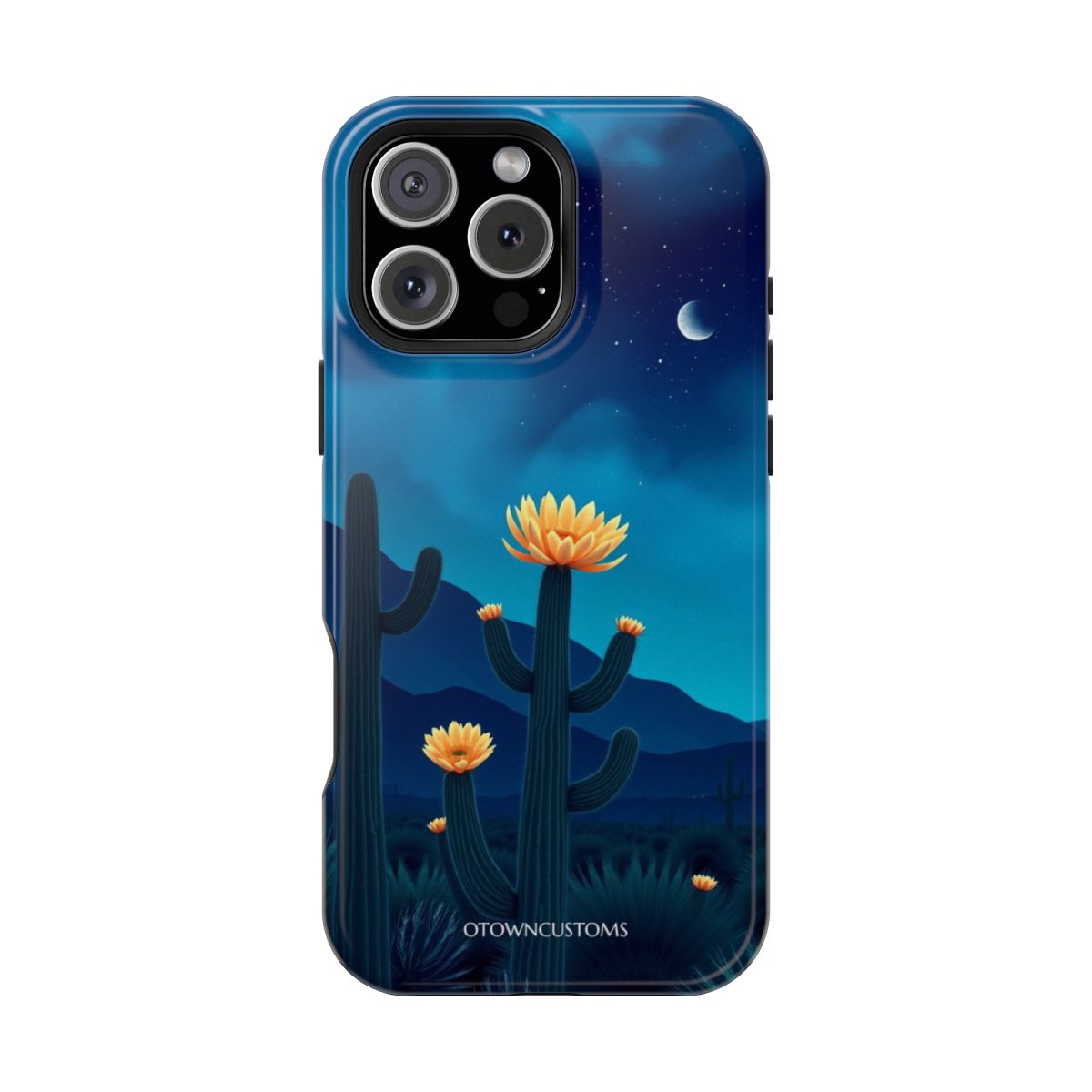 Desert Night Sky Cactus Dreamscape