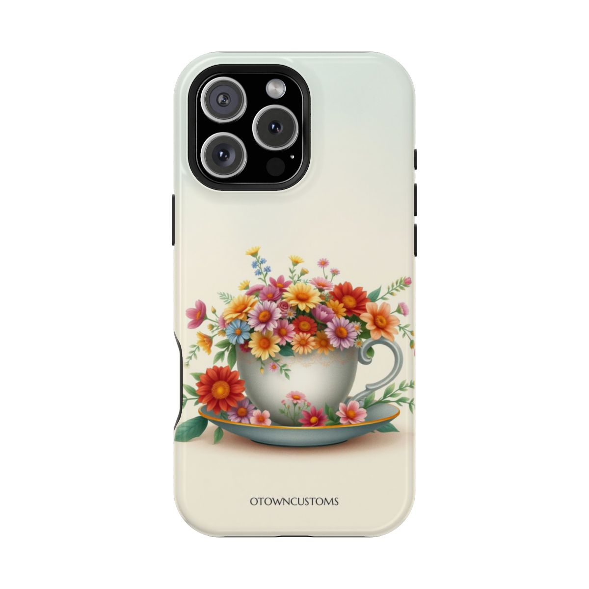 Watercolor Tea Cup Garden