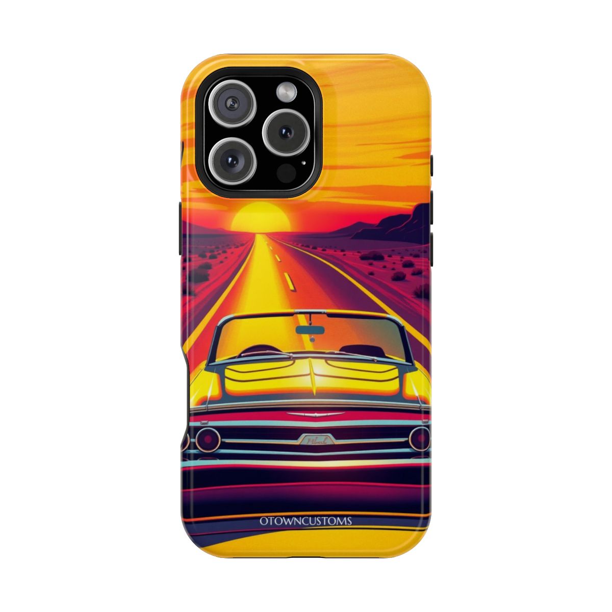 Vibrant Retro Sunset Drive