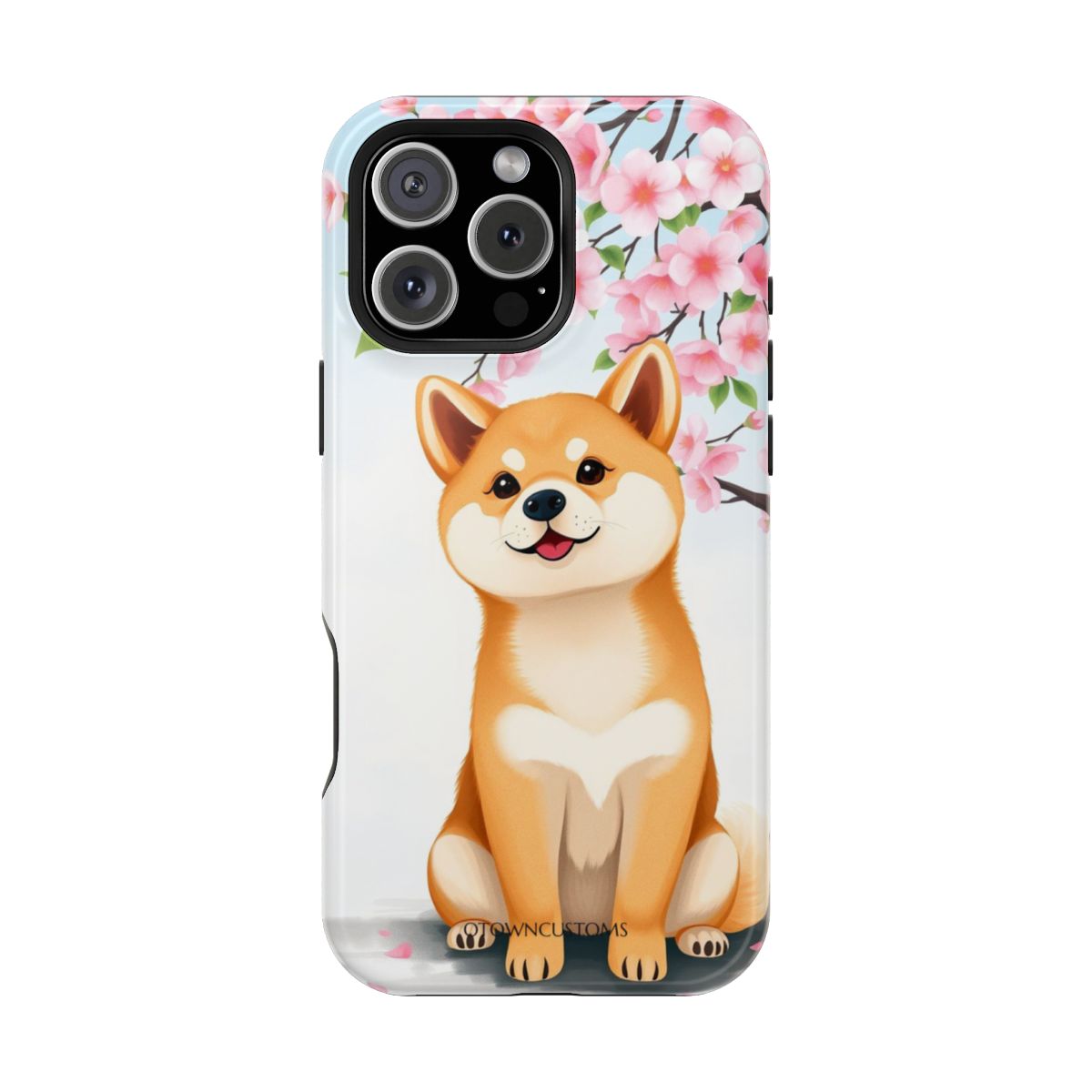 Watercolor Shiba Inu Cherry Blossom